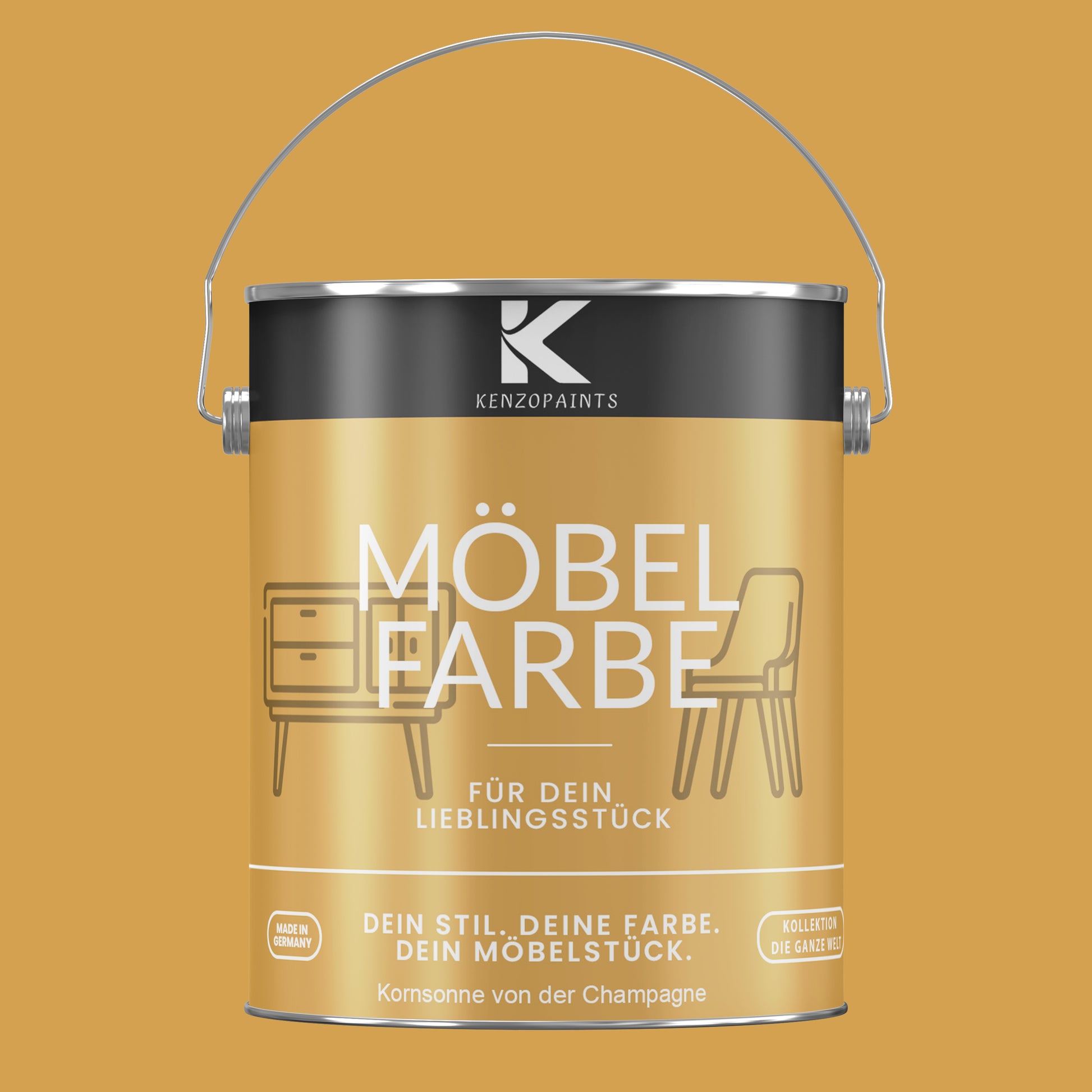 Kenzopaints Möbelfarbe Möbellack Buntlack - 2,5Liter - Farbmanufaktur Contura Berkemeier - Farbmanufaktur Contura Berkemeier