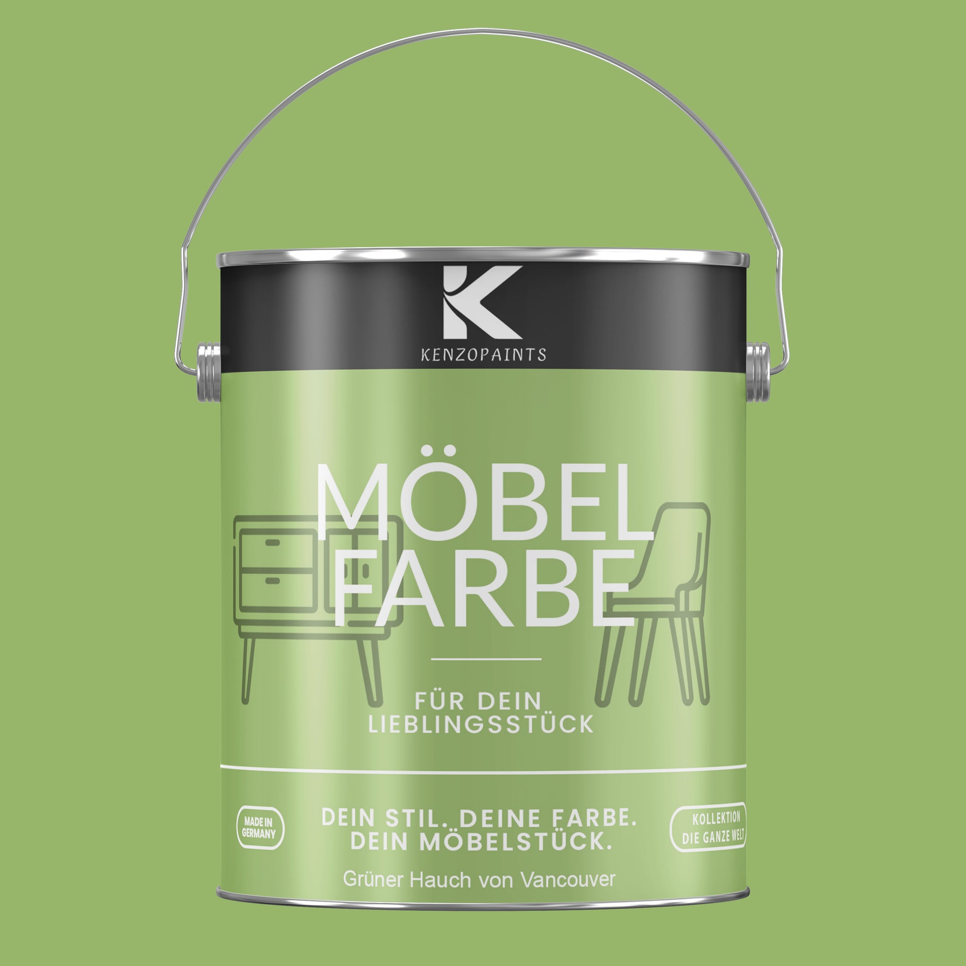 Kenzopaints Möbelfarbe Möbellack Buntlack - 2,5Liter - Farbmanufaktur Contura Berkemeier - Farbmanufaktur Contura Berkemeier
