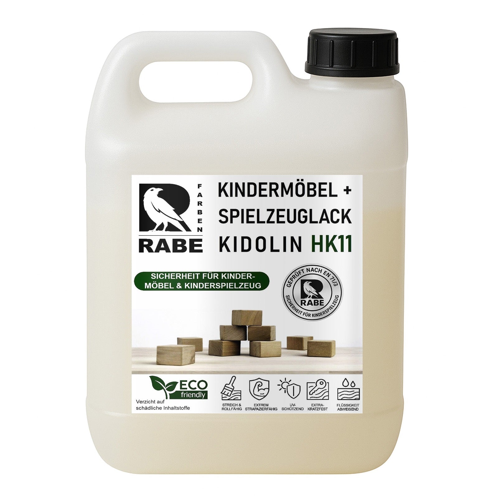 RABE Lack Weiß Kindermöbel Kinderspielzeug EN71/3 Kindersicher speichelecht Holz - Farbmanufaktur Contura Berkemeier - Farben Rabe