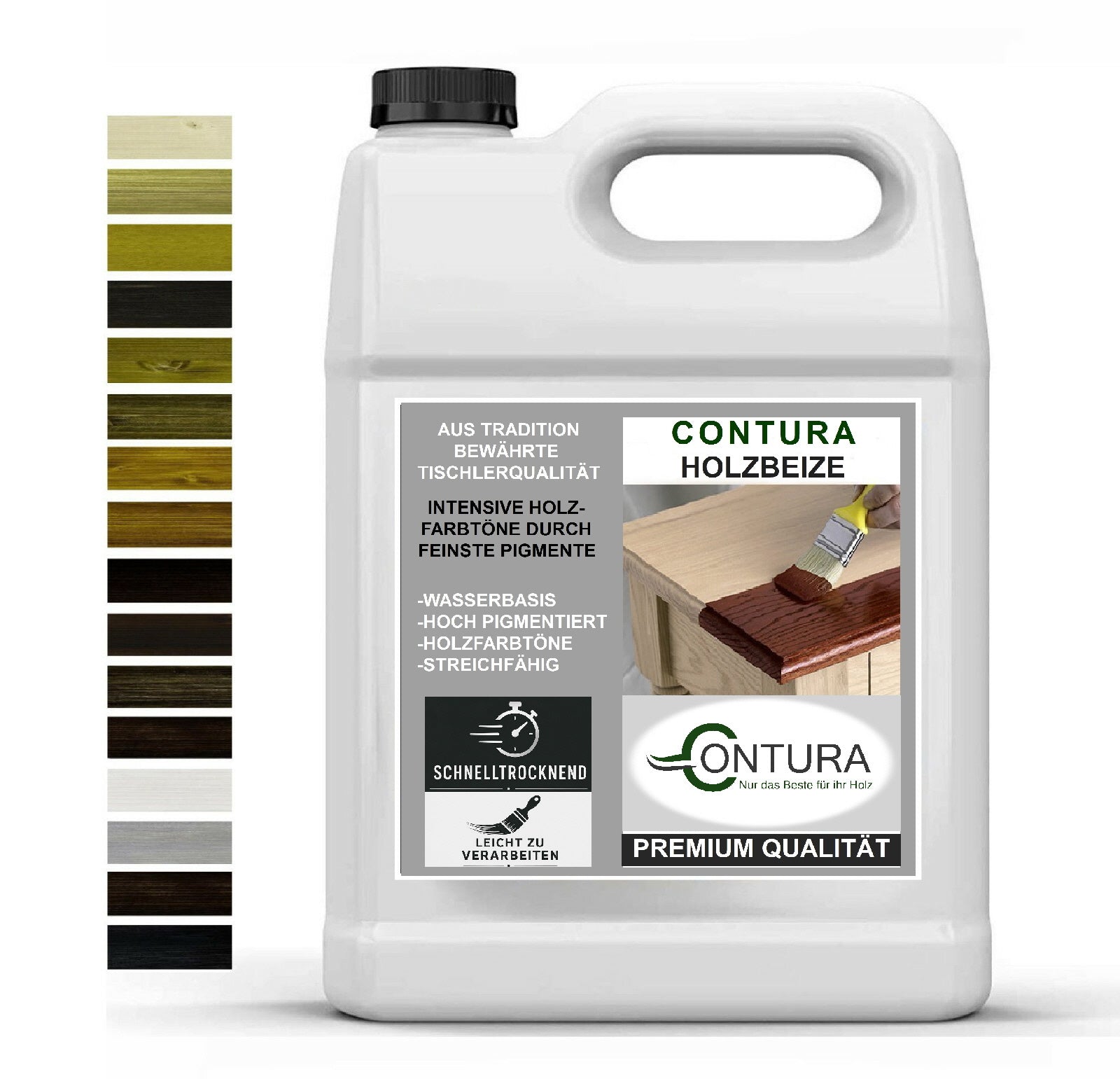 XL - Contura Holzbeize Wasserbeize Möbel Farbe 5L/10L/20L Beize