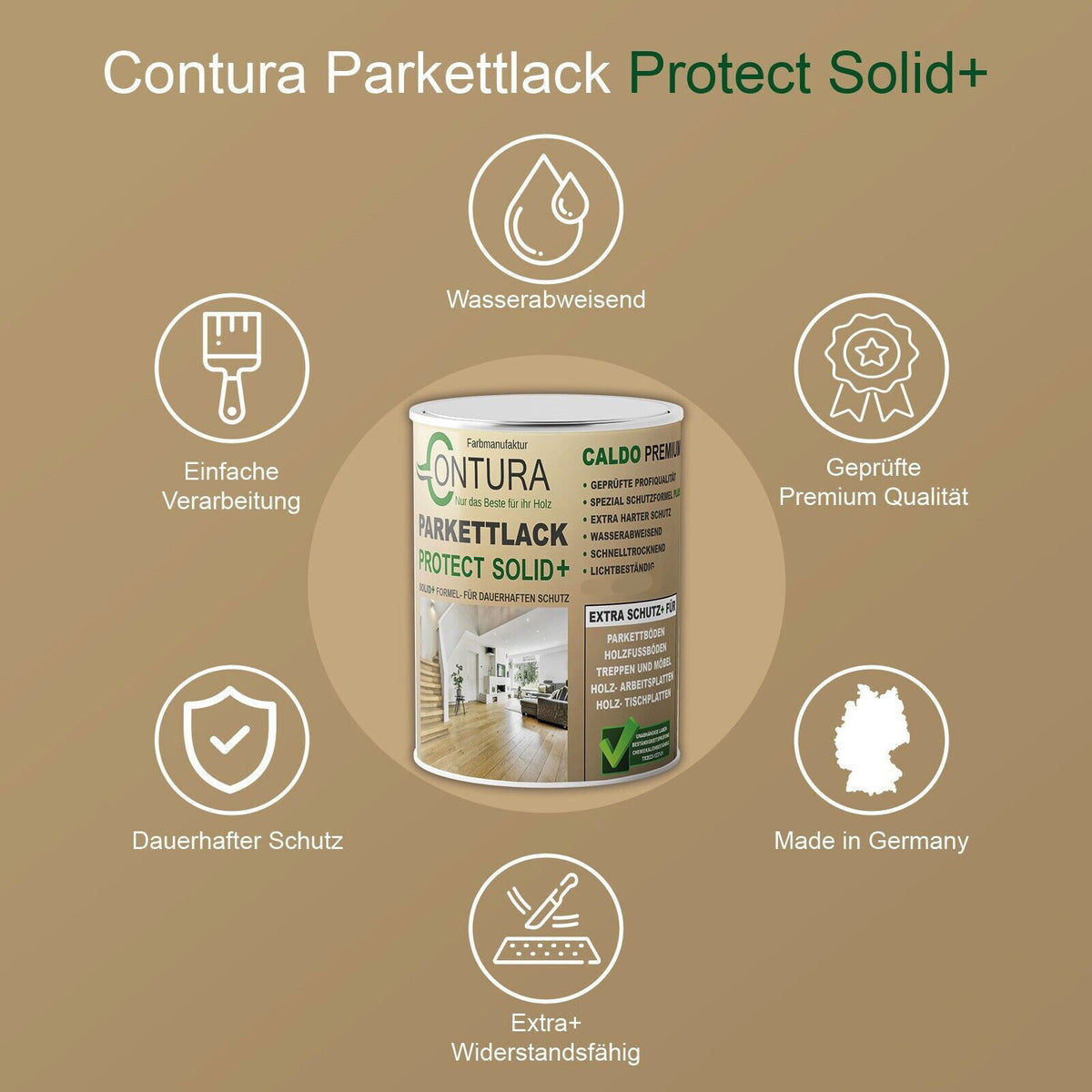 Contura Premium Protect Parkettlack Treppenlack Dielenlack Fußbodenlack