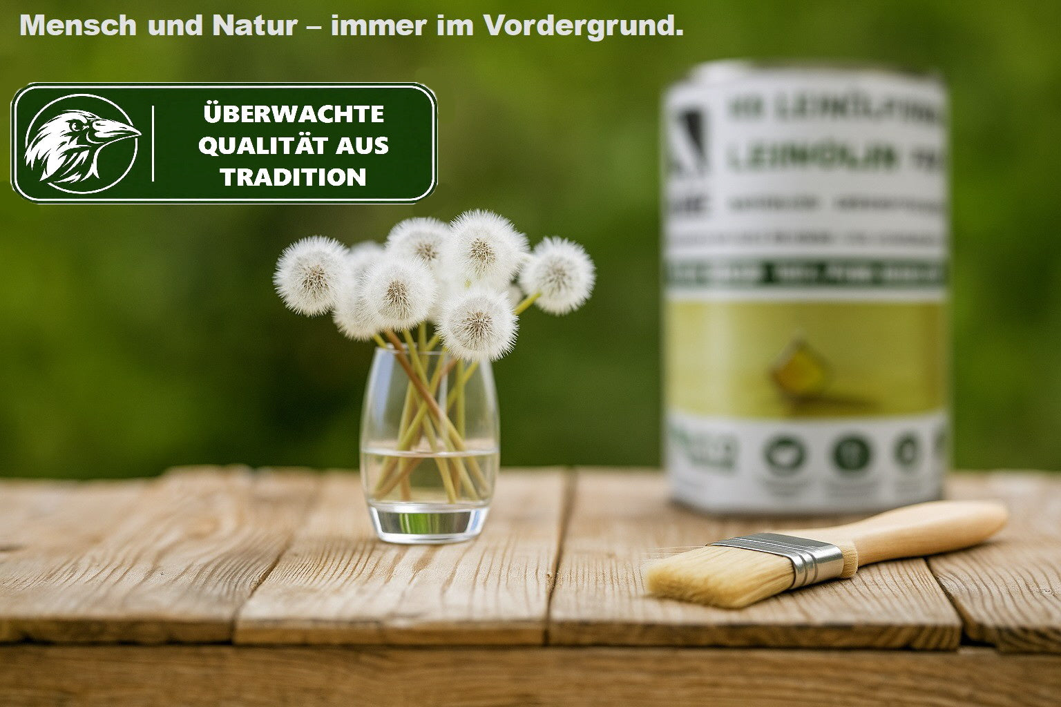 RABE Holzöl LEINOLIN Leinölfirnis biologischer Holzschutz Lebensmittelecht Natur