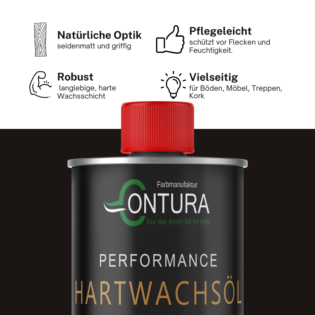 Contura Performance Hartwachsöl Farblos Natur Holz-Öl Parkett Treppen Möbel uvm - Farbmanufaktur Contura Berkemeier - Farbmanufaktur Contura Berkemeier