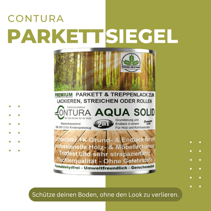 Contura 2 in 1 Parkettsiegel Grundierung und Parkettlack Holzlack Seidenmatt - Farbmanufaktur Contura Berkemeier - Farbmanufaktur Contura Berkemeier