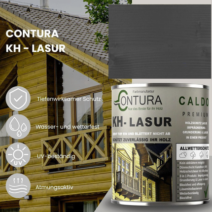 -POS- Contura KH Lasur 3in1 Holzlasur Holzschutzlasur UV- Holzschutz Holzöl Dünnschichtlasur - Farbmanufaktur Contura Berkemeier - Farbmanufaktur Contura Berkemeier