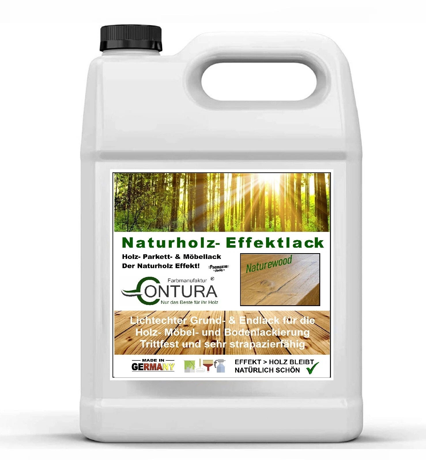 Parkettlack Möbellack Holzlack Naturholzeffekt Lack Matt Naturholz Effektlack