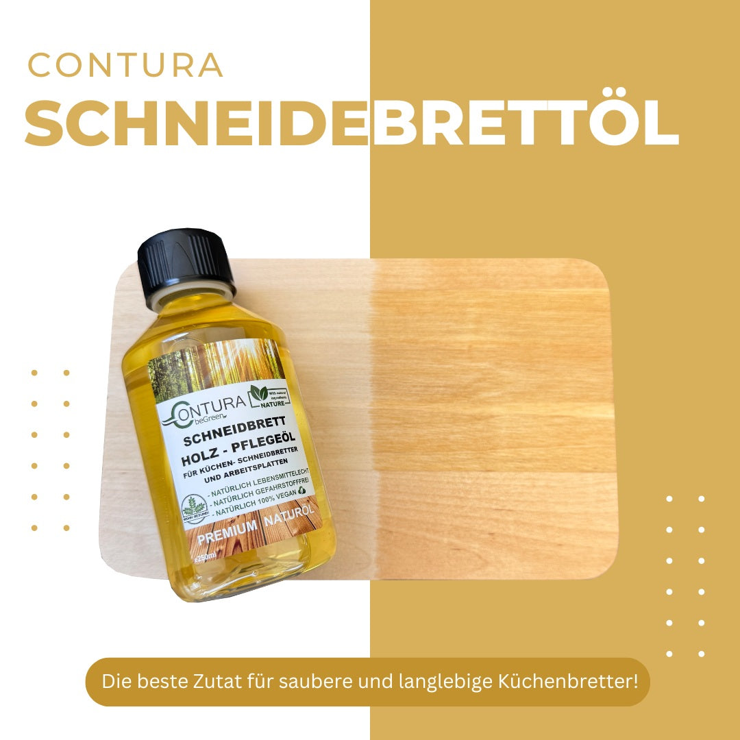 Contura Schneidebrett Pflegeöl Lebensmittecht Arbeitsplatten Holzöl Holz Öl Schneidbrett