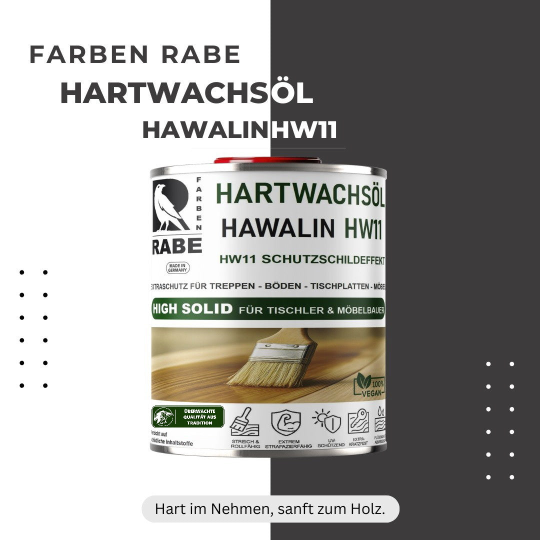 RABE Hartwachsöl High Solid LEICHT WEISS seidenmatt Parkett Möbel Treppen Holzöl