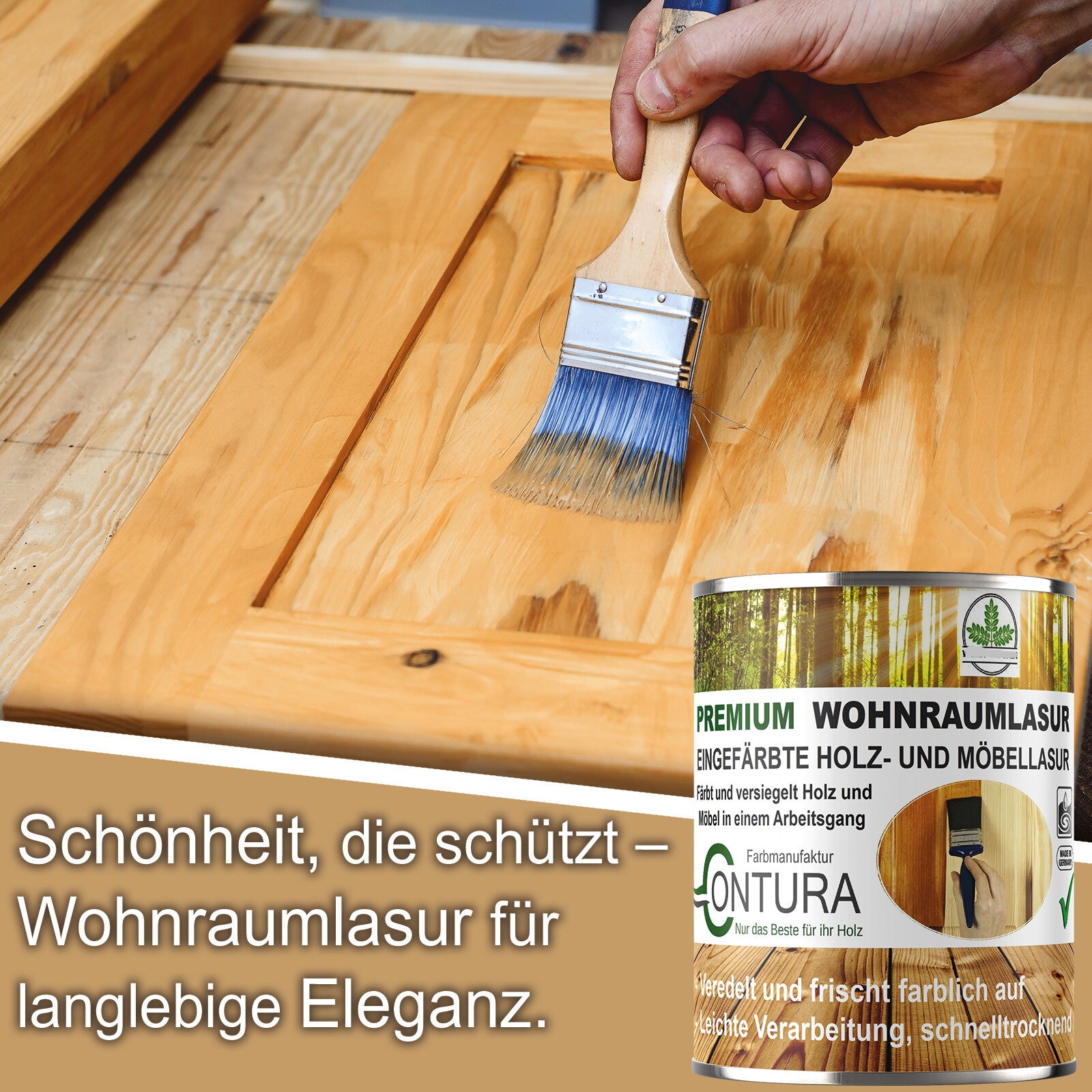 Contura Wohnraumlasur Holzfarbe Möbellasur Lackbeize Möbellack Lacklasur Innenlasur Holzlack