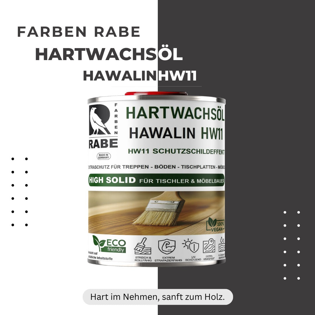 RABE - 2K Hartwachsöl mit Härter High Solid Leicht WEIß seidenmatt Parkett Möbel - Farbmanufaktur Contura Berkemeier - Farben Rabe