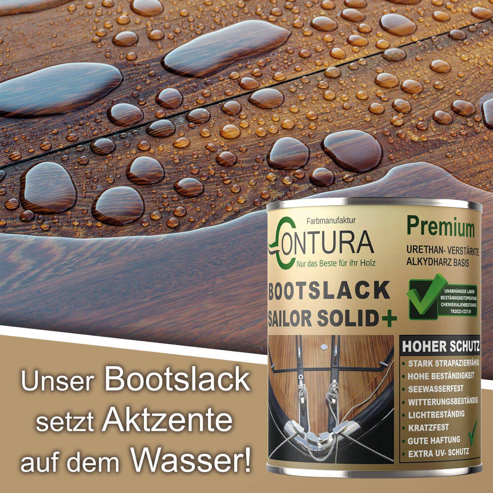 -POS- Contura 2K Bootslack + Härter Yacht Lack GFK Thekenlack Holzlack Boot Klarlack - Farbmanufaktur Contura Berkemeier - Farbmanufaktur Contura Berkemeier