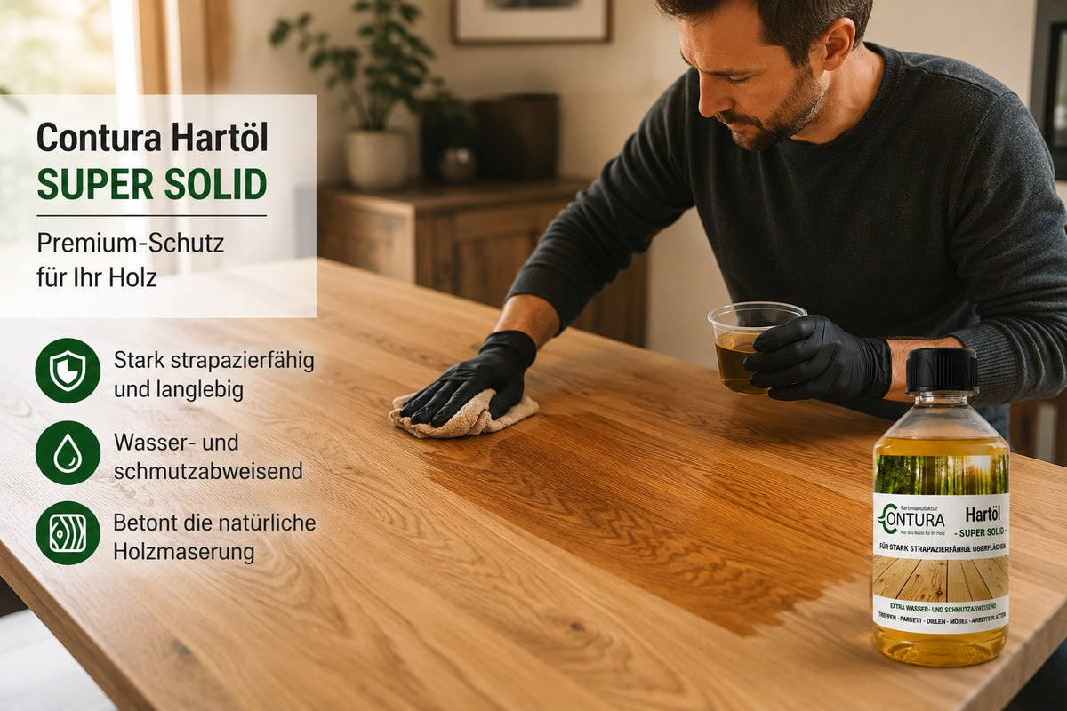 Contura Premium Arbeitsplattenöl Hartöl Holzöl Holzschutz Möbelöl Pflegeöl - Farbmanufaktur Contura Berkemeier - Farbmanufaktur Contura Berkemeier