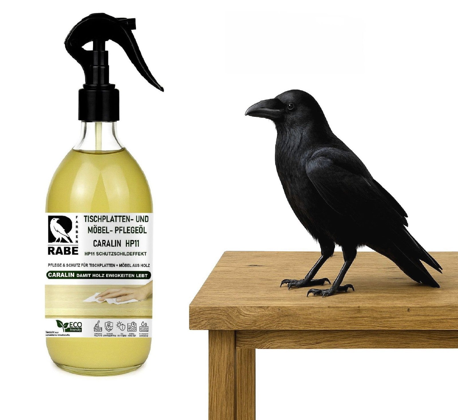 RABE Tisch und Möbel Pflegeöl Spray Holzöl Möbelpflege Massivholz Eiche Buche Öl - Farbmanufaktur Contura Berkemeier - Farbmanufaktur Contura Berkemeier