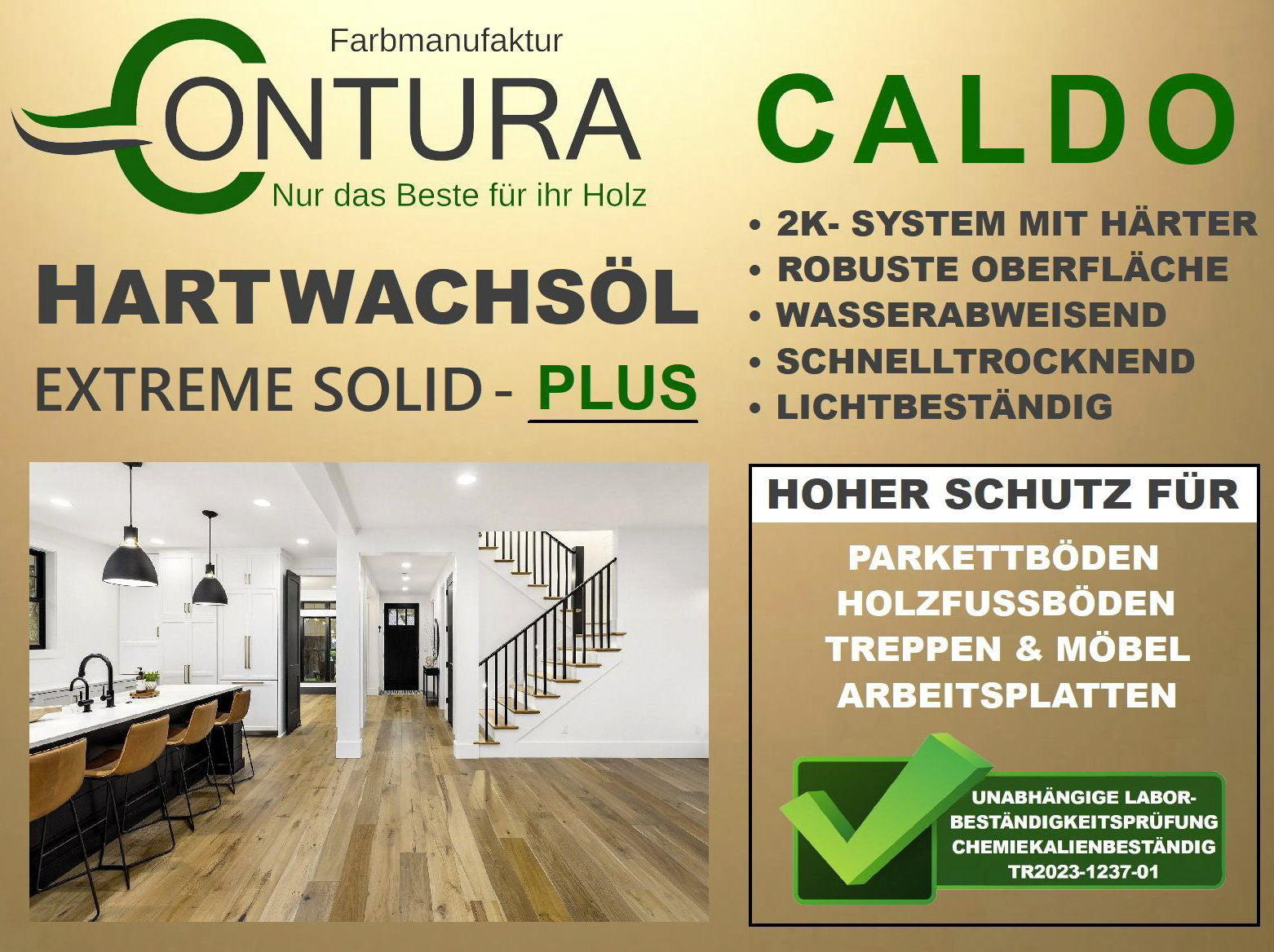 Contura Hartwachsöl 2K mit Härter Premium Holzöl Parkettöl Objektöl Treppenöl Fußbodenöl - Farbmanufaktur Contura Berkemeier - Farbmanufaktur Contura Berkemeier