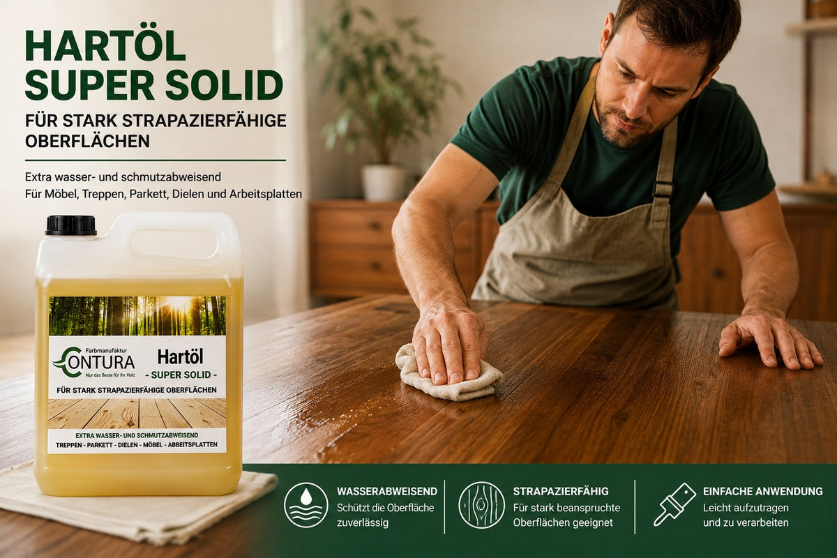 Contura Premium Arbeitsplattenöl Hartöl Holzöl Holzschutz Möbelöl Pflegeöl - Farbmanufaktur Contura Berkemeier - Farbmanufaktur Contura Berkemeier
