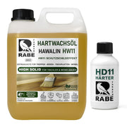 RABE - 2K Hartwachsöl mit Härter High Solid Farblos seidenmatt Parkett Möbel Öl