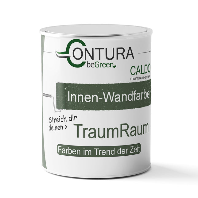Contura Caldo BeGreen Wandfarbe 1 Liter - Farbmanufaktur Contura Berkemeier - Farbmanufaktur Contura Berkemeier