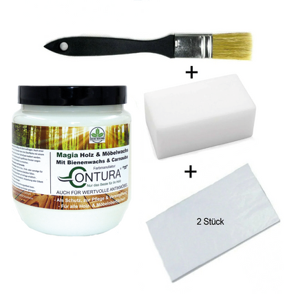 MAGIA Möbelwachs 5 tlg. SET Holzwachs - Farbmanufaktur Contura Berkemeier - Farbmanufaktur Contura Berkemeier