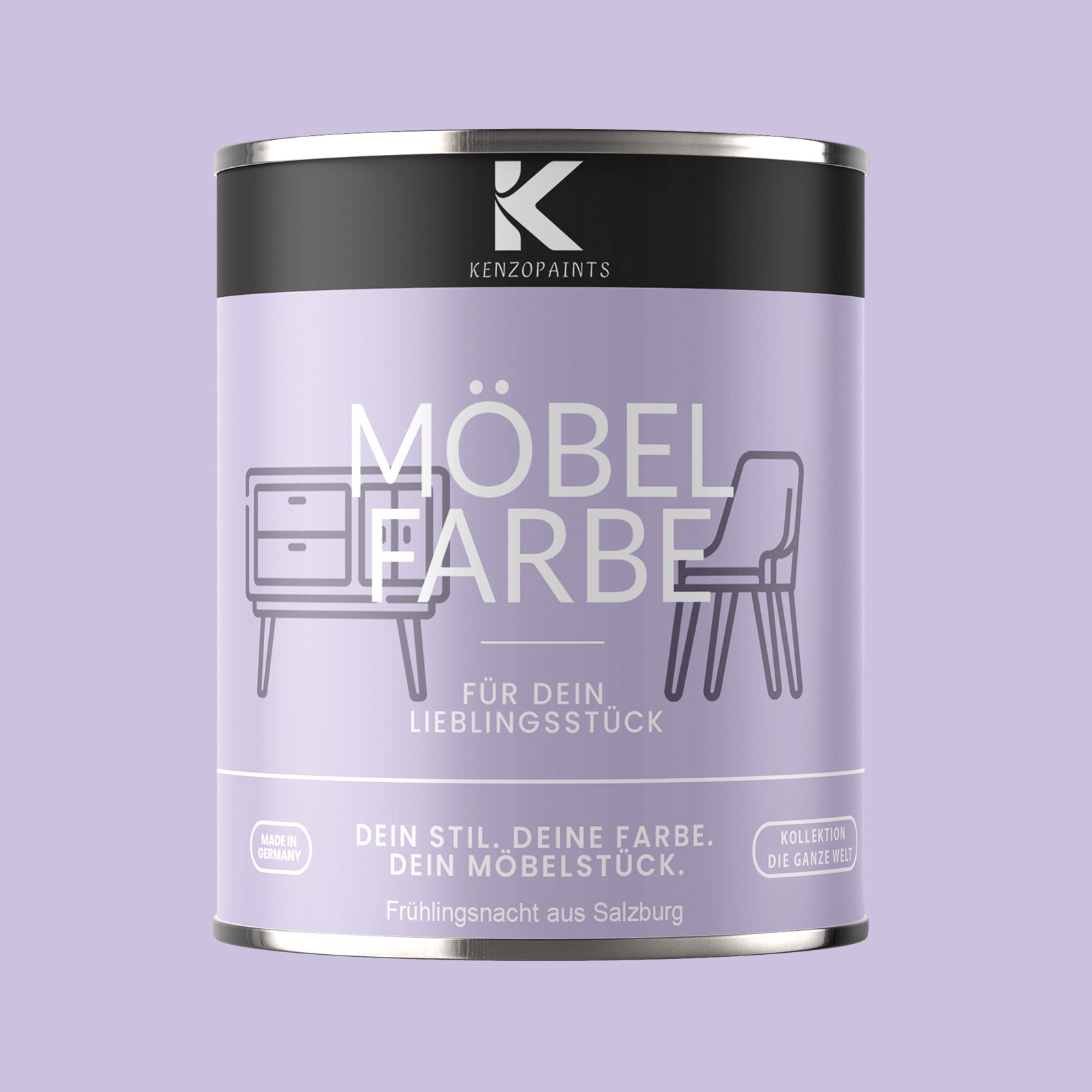 Kenzopaints Möbelfarbe Möbellack Buntlack - 2,5Liter - Farbmanufaktur Contura Berkemeier - Farbmanufaktur Contura Berkemeier