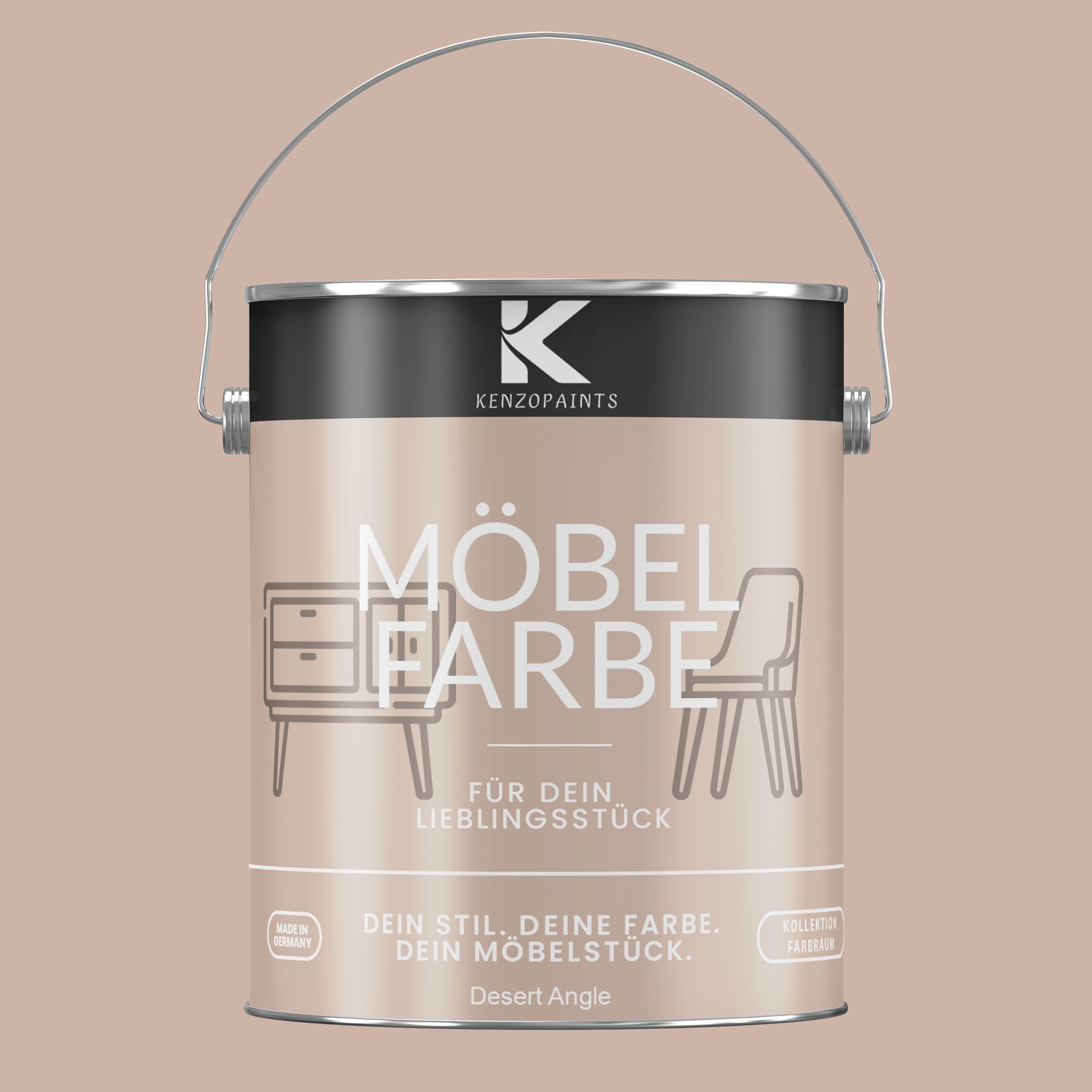 Kenzopaints Möbelfarbe Möbellack Buntlack Farbraum - 2,5Liter - Farbmanufaktur Contura Berkemeier - Farbmanufaktur Contura Berkemeier