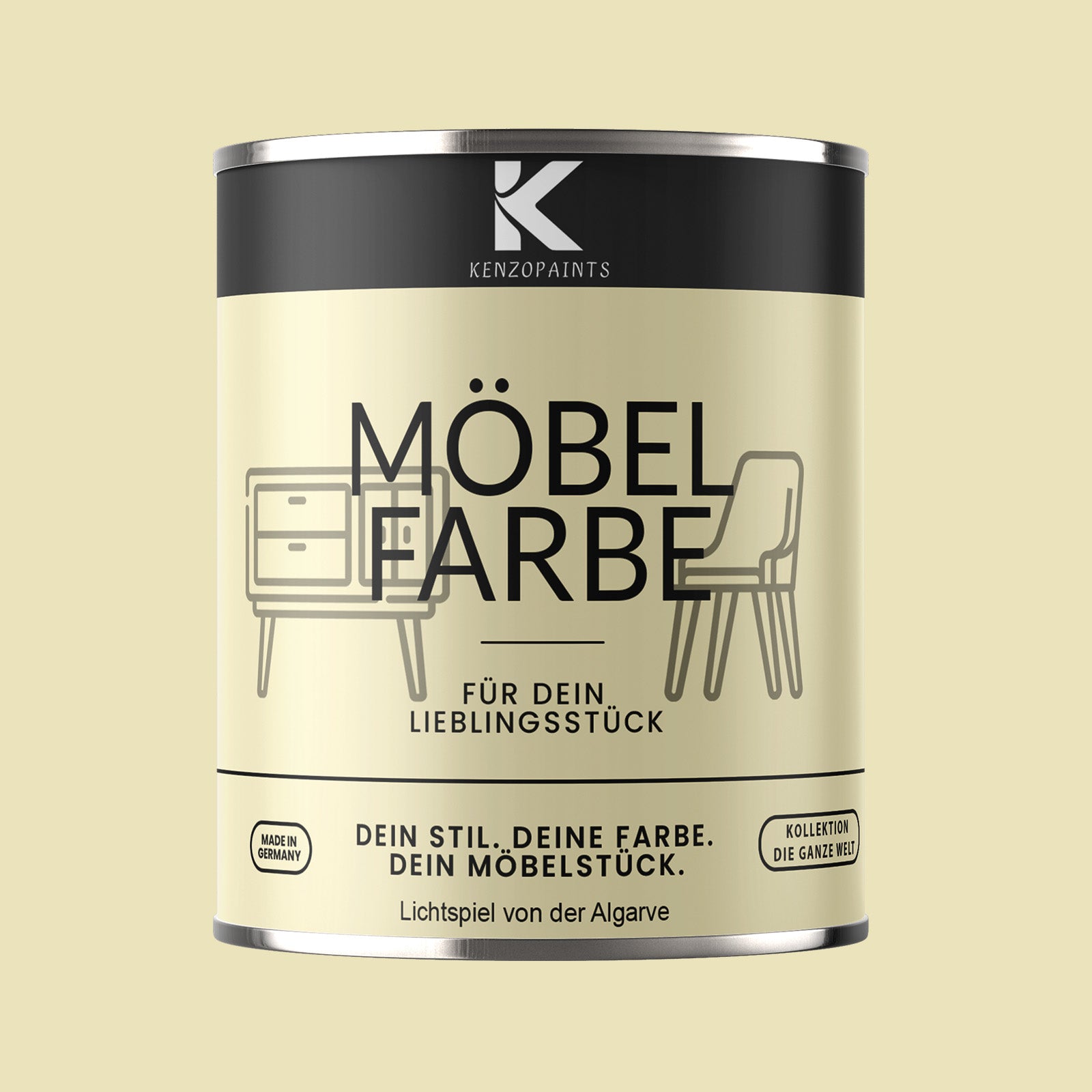 Kenzopaints Möbelfarbe Möbellack Buntlack - 2,5Liter - Farbmanufaktur Contura Berkemeier - Farbmanufaktur Contura Berkemeier