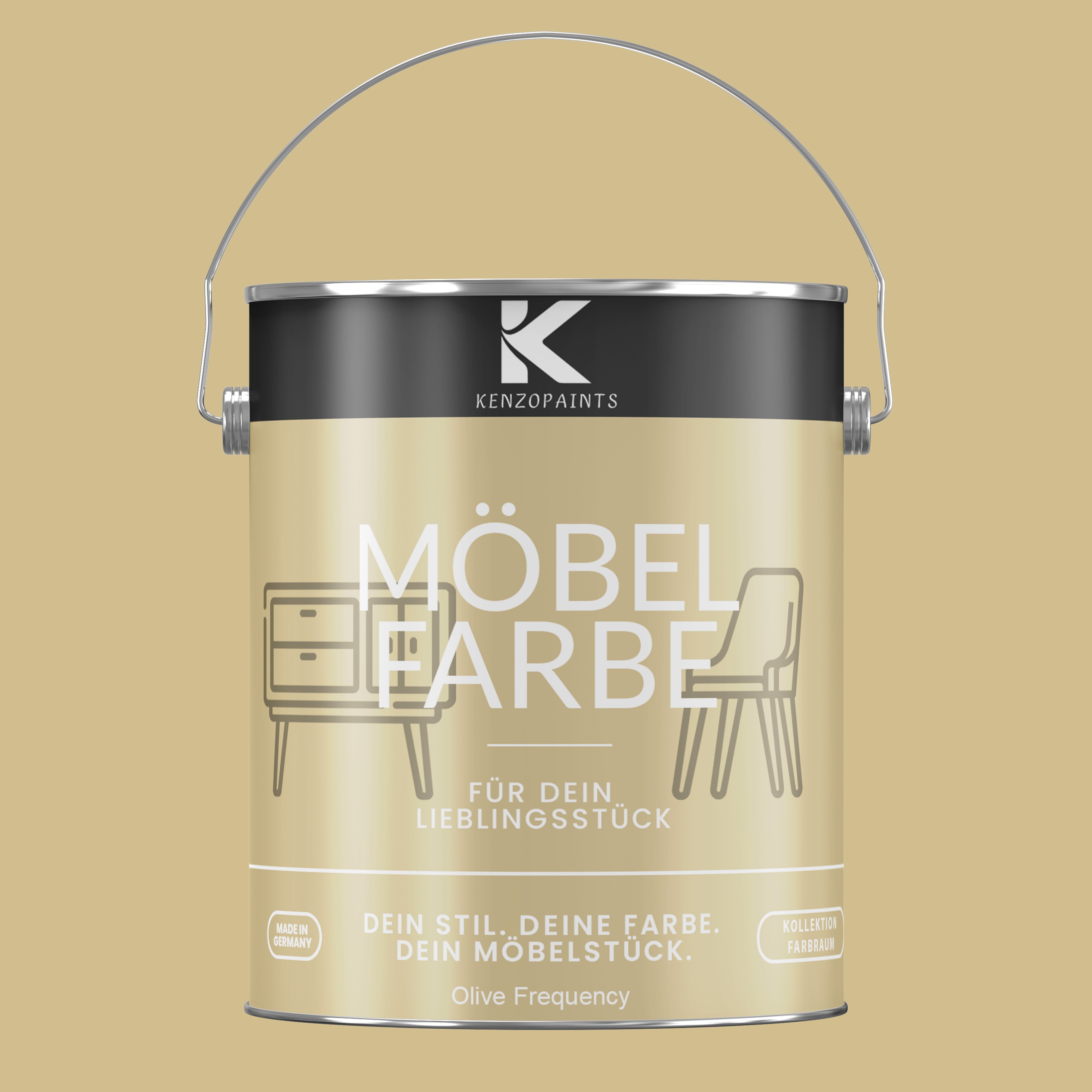 Kenzopaints Möbelfarbe Möbellack Buntlack Farbraum - 2,5Liter - Farbmanufaktur Contura Berkemeier - Farbmanufaktur Contura Berkemeier