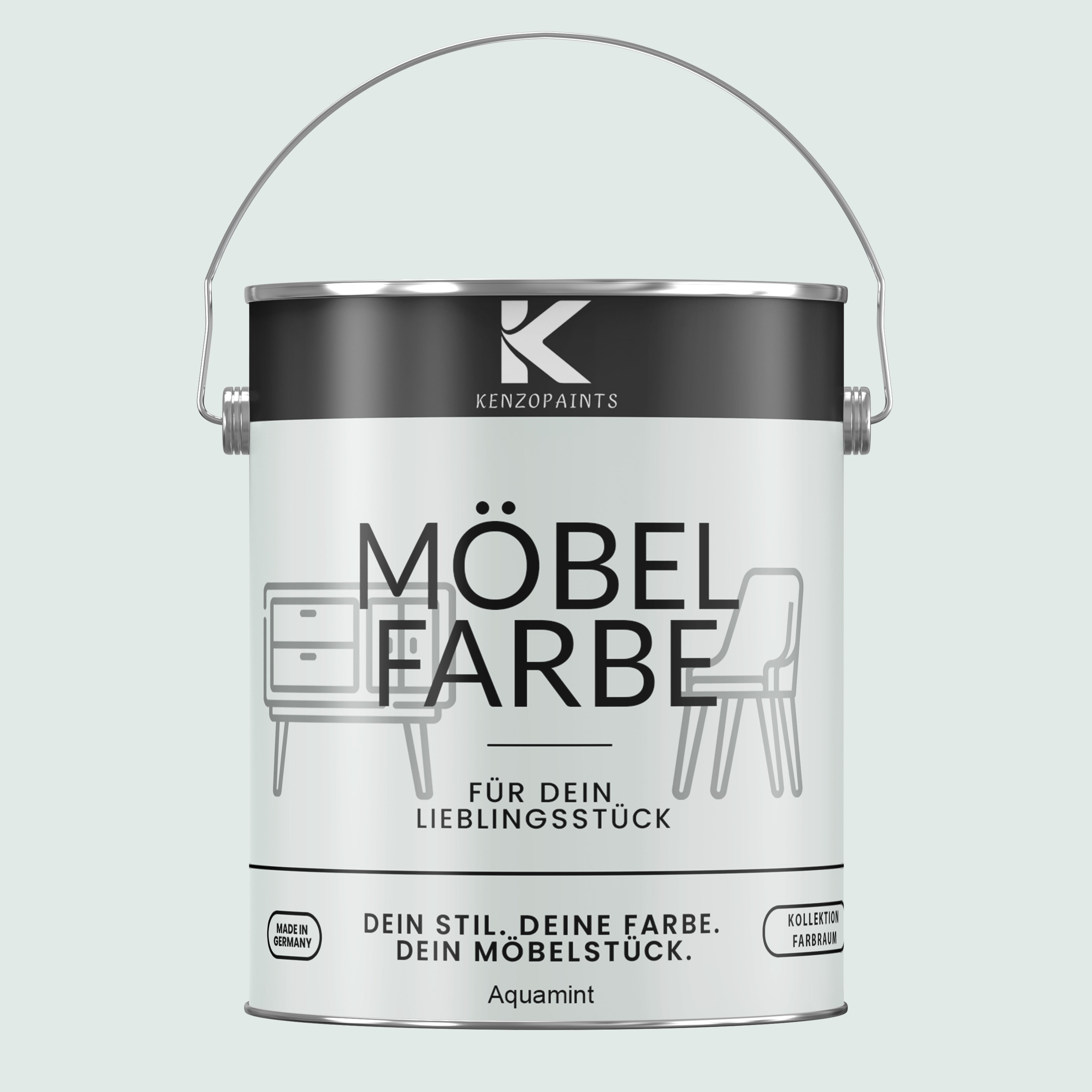 Kenzopaints Möbelfarbe Möbellack Buntlack Farbraum - 2,5Liter - Farbmanufaktur Contura Berkemeier - Farbmanufaktur Contura Berkemeier