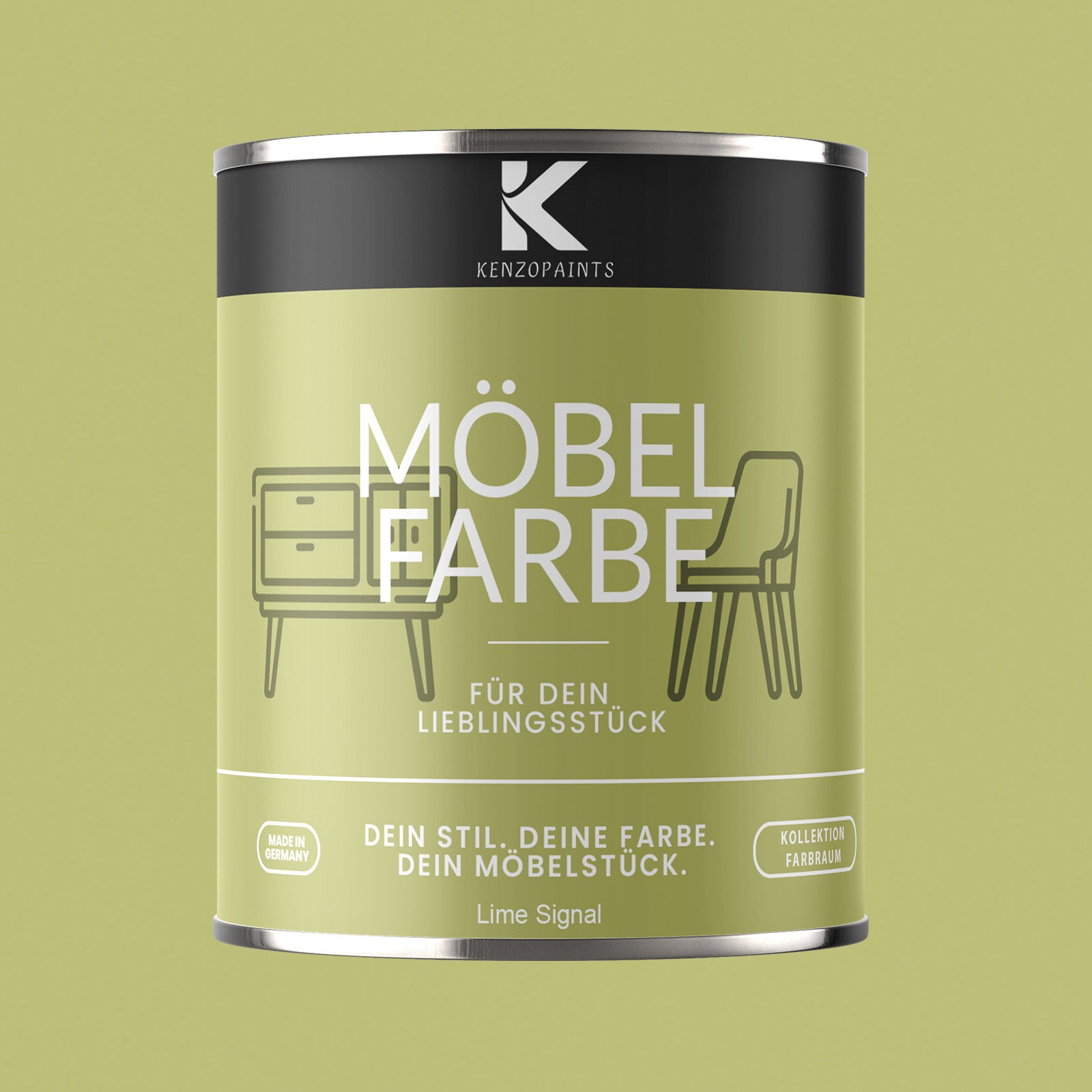 Kenzopaints Möbelfarbe Möbellack Buntlack Farbraum - 750ml - Farbmanufaktur Contura Berkemeier - Farbmanufaktur Contura Berkemeier