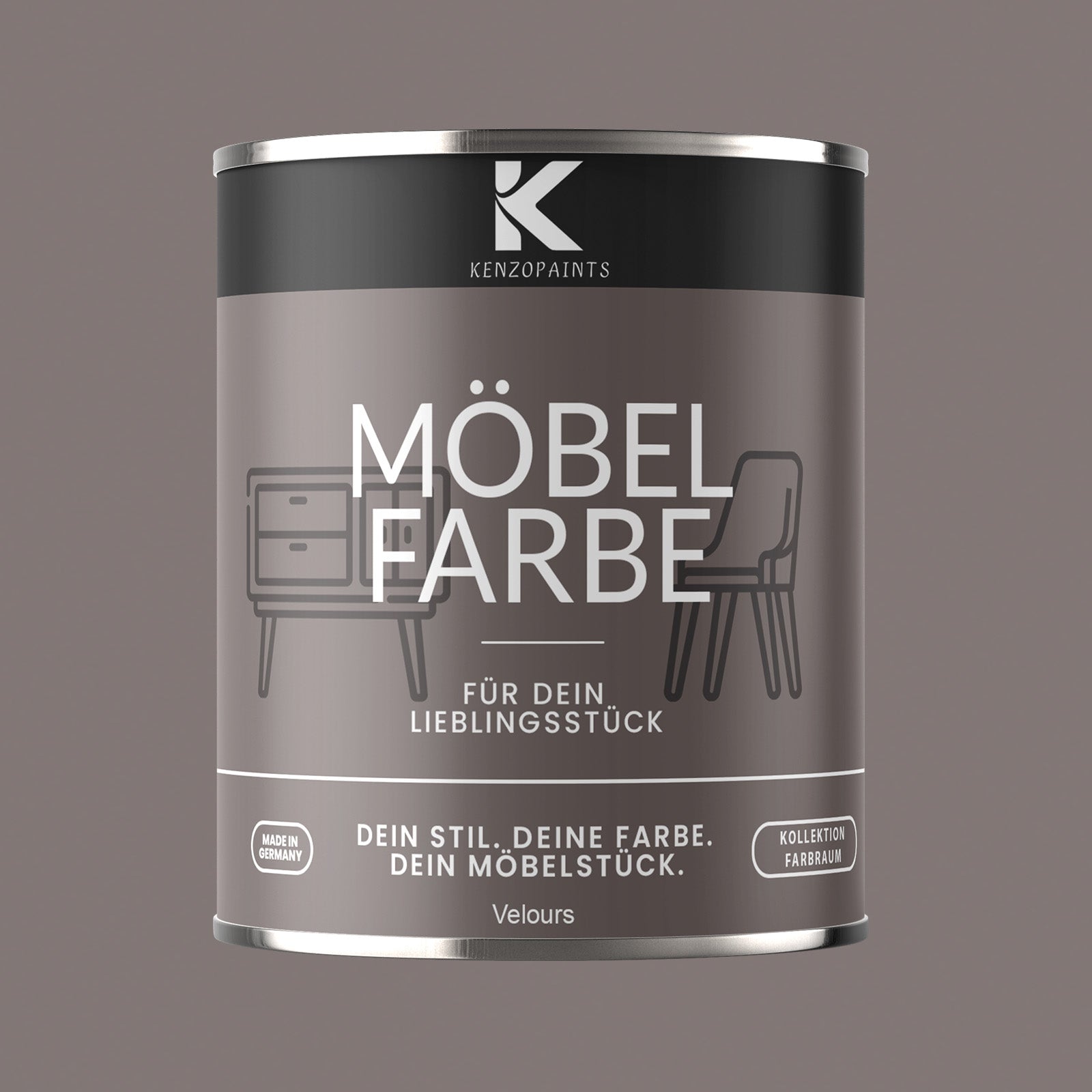 Kenzopaints Möbelfarbe Möbellack Buntlack Farbraum - 750ml - Farbmanufaktur Contura Berkemeier - Farbmanufaktur Contura Berkemeier