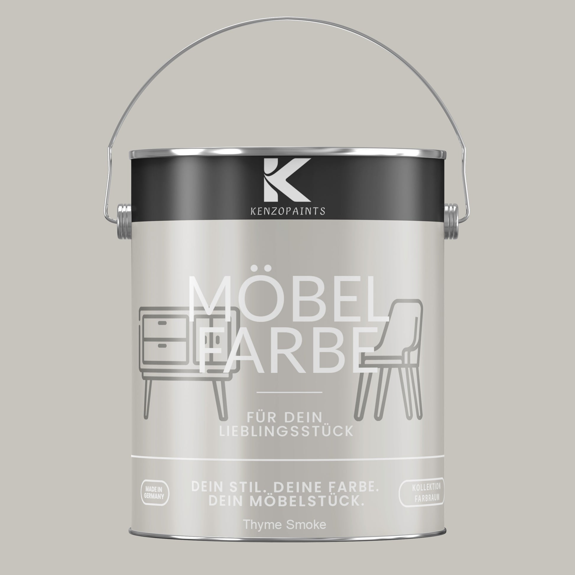 Kenzopaints Möbelfarbe Möbellack Buntlack Farbraum - 2,5Liter - Farbmanufaktur Contura Berkemeier - Farbmanufaktur Contura Berkemeier