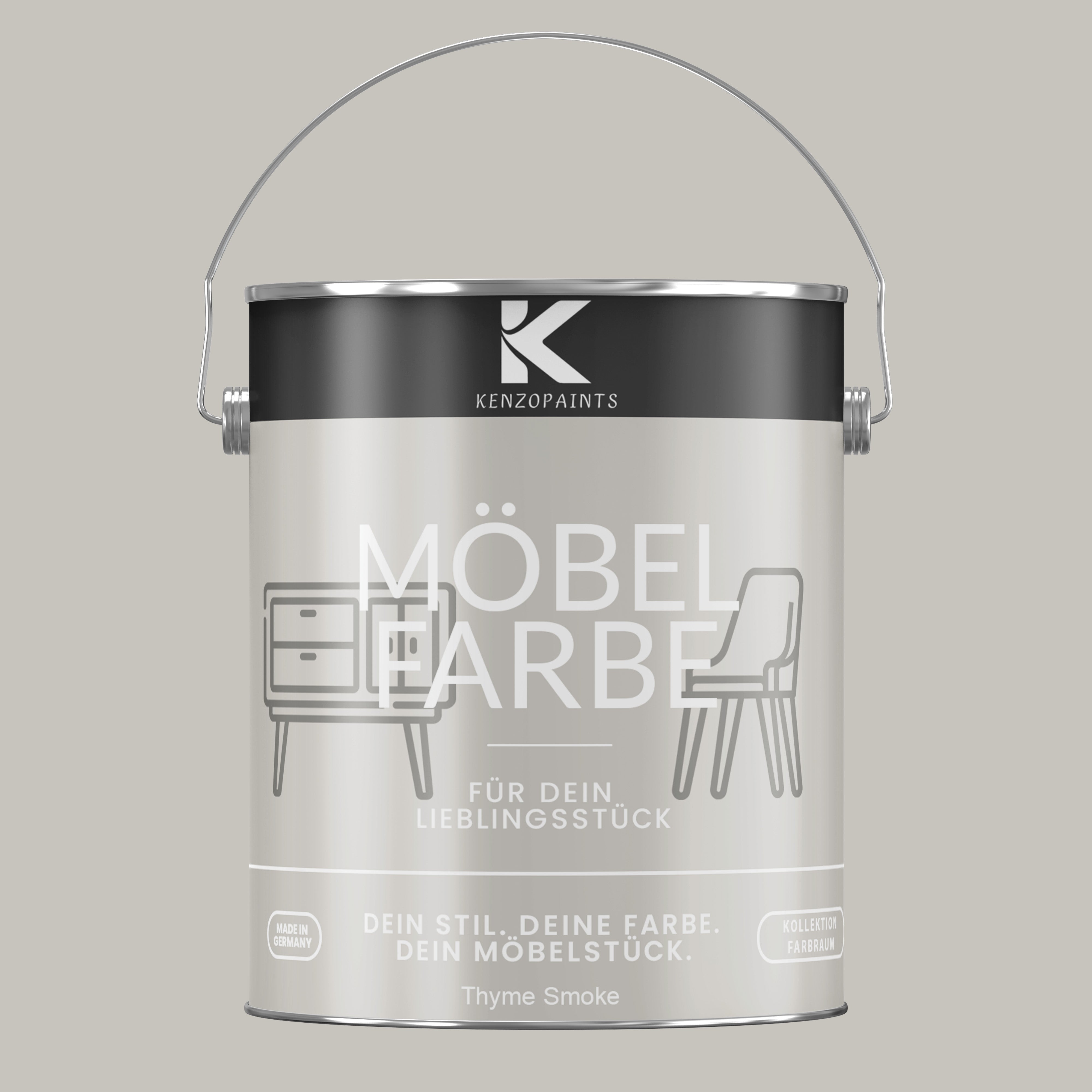 Kenzopaints Möbelfarbe Möbellack Buntlack Farbraum - 2,5Liter - Farbmanufaktur Contura Berkemeier - Farbmanufaktur Contura Berkemeier