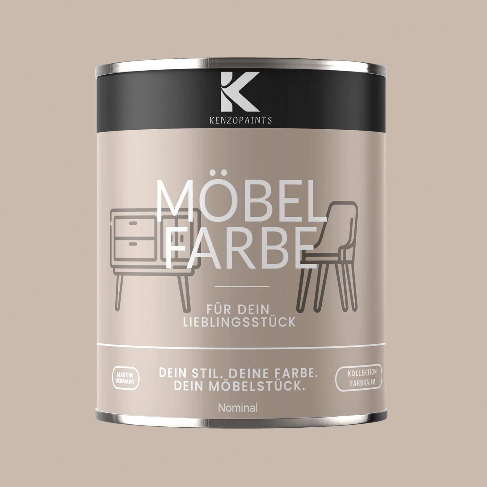 Kenzopaints Möbelfarbe Möbellack Buntlack Farbraum - 750ml - Farbmanufaktur Contura Berkemeier - Farbmanufaktur Contura Berkemeier