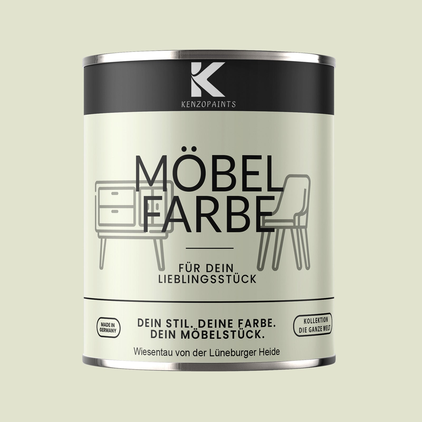 Kenzopaints Möbelfarbe Möbellack Buntlack - 2,5Liter - Farbmanufaktur Contura Berkemeier - Farbmanufaktur Contura Berkemeier