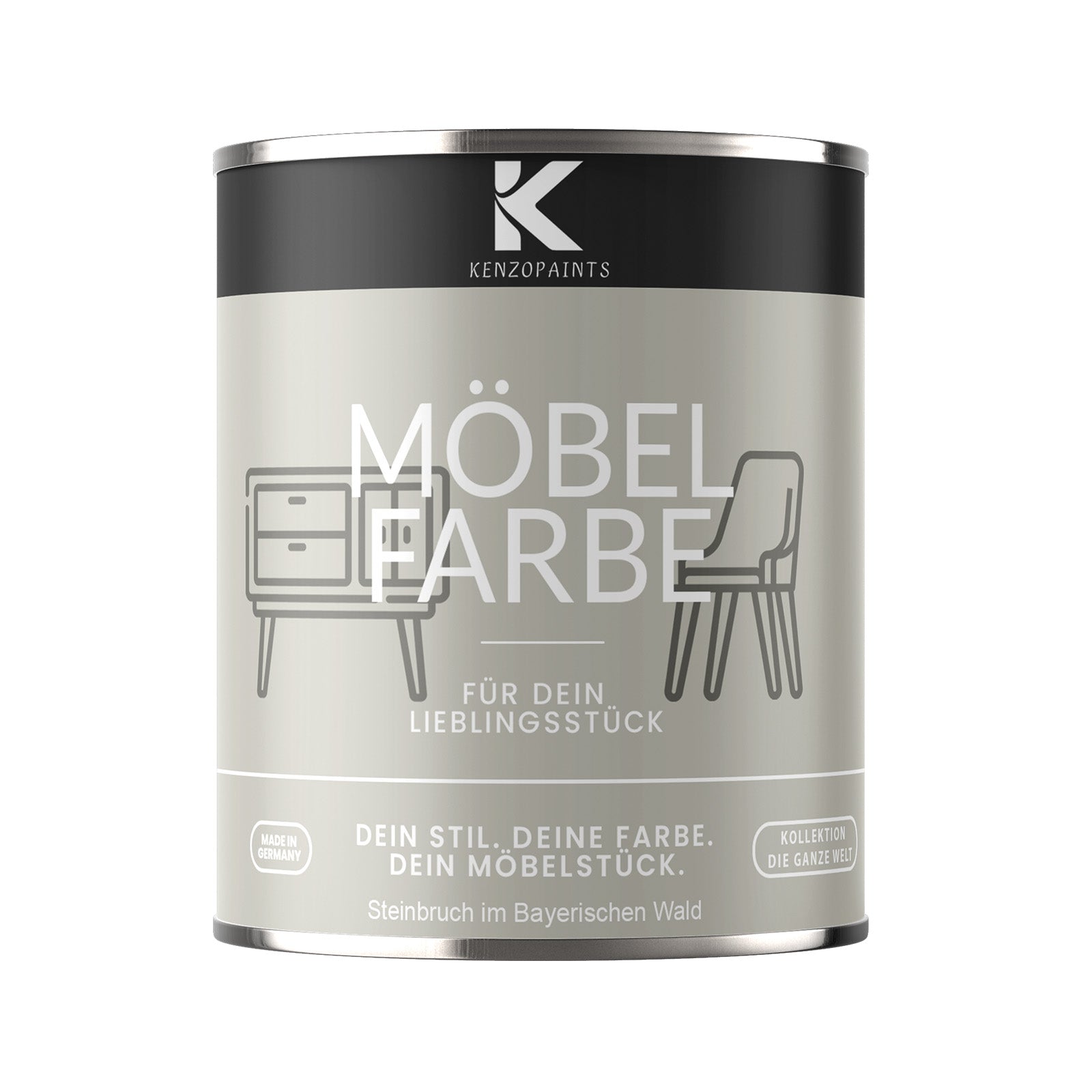 Kenzopaints Möbelfarbe Möbellack Buntlack - 750ml - Farbmanufaktur Contura Berkemeier - Farbmanufaktur Contura Berkemeier