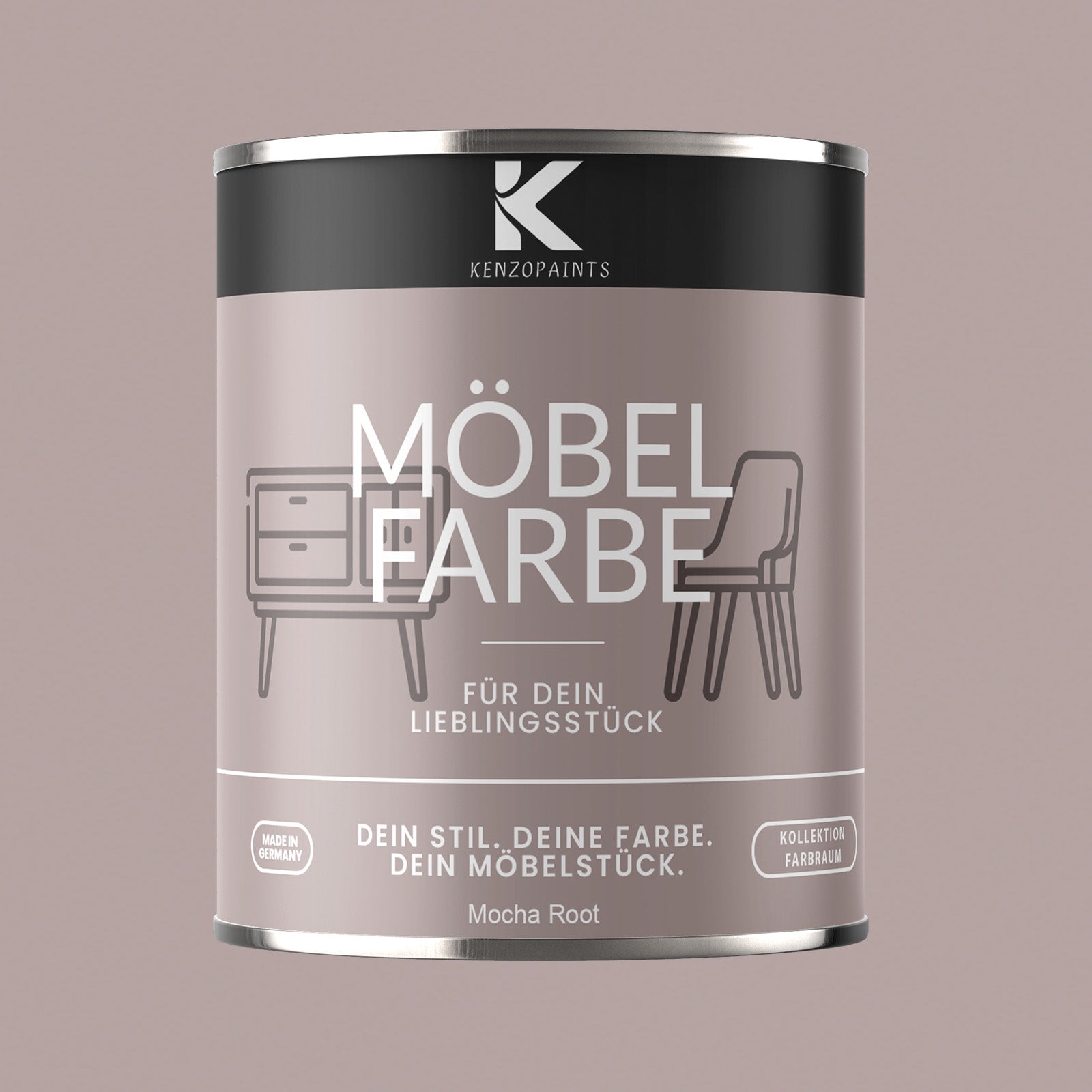 Kenzopaints Möbelfarbe Möbellack Buntlack Farbraum - 750ml - Farbmanufaktur Contura Berkemeier - Farbmanufaktur Contura Berkemeier