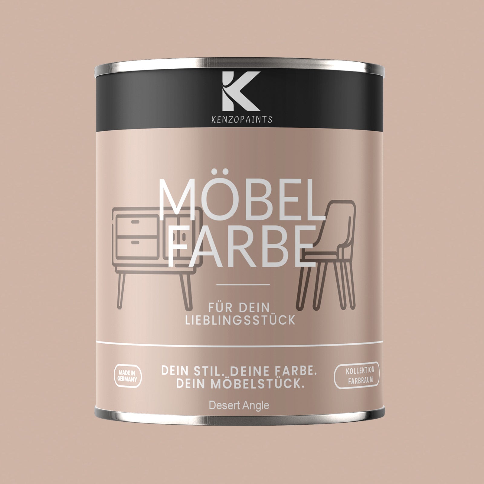 Kenzopaints Möbelfarbe Möbellack Buntlack Farbraum - 750ml - Farbmanufaktur Contura Berkemeier - Farbmanufaktur Contura Berkemeier