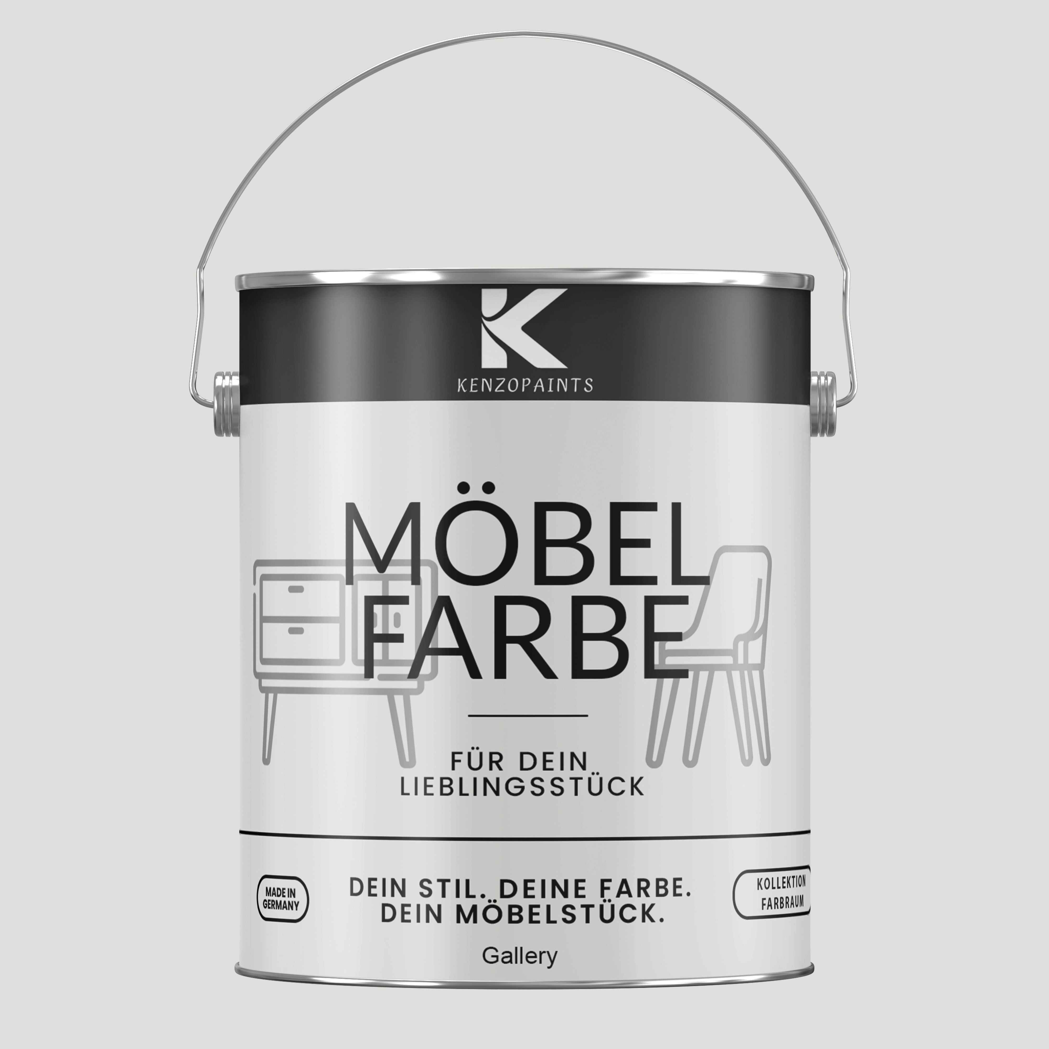 Kenzopaints Möbelfarbe Möbellack Buntlack Farbraum - 2,5Liter - Farbmanufaktur Contura Berkemeier - Farbmanufaktur Contura Berkemeier