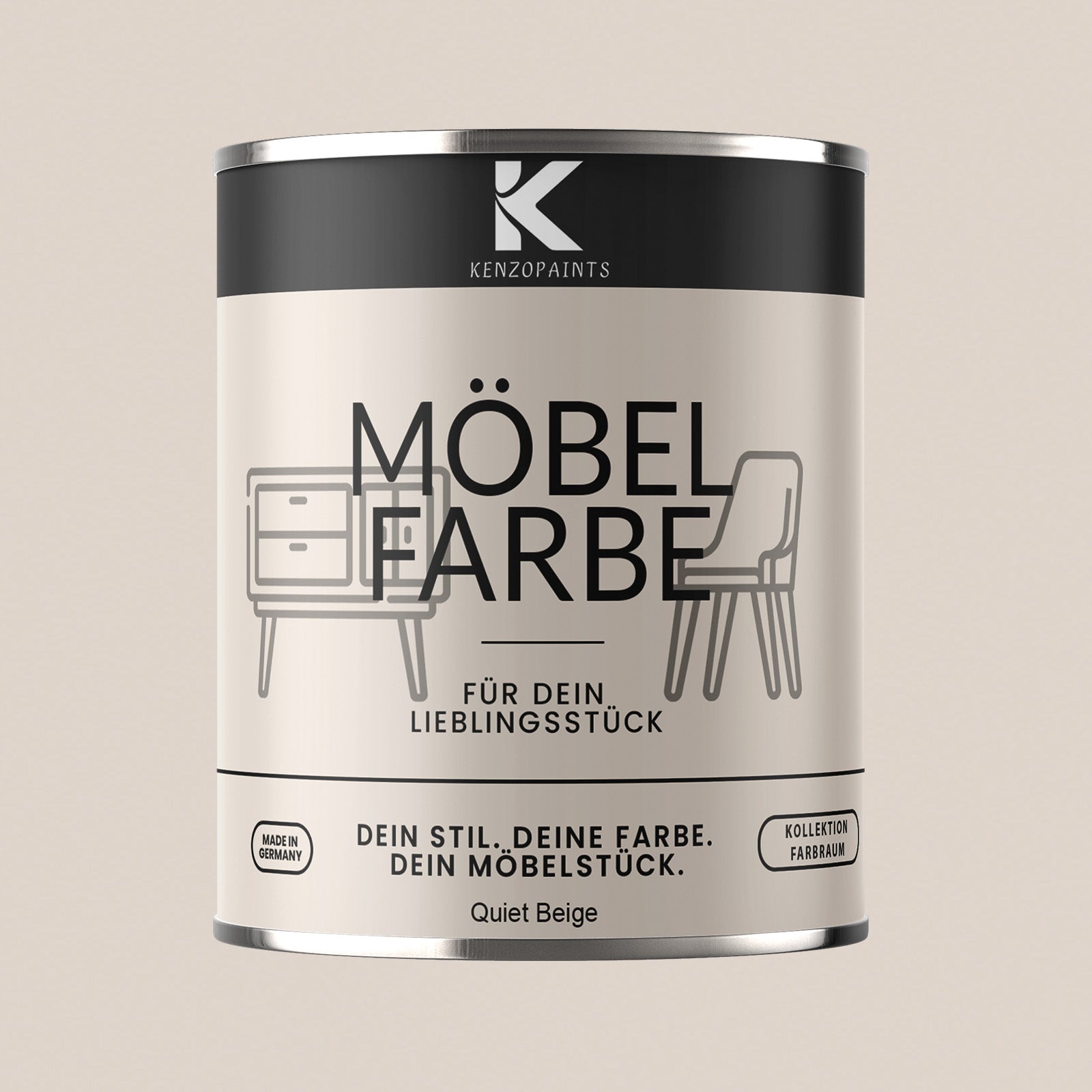 Kenzopaints Möbelfarbe Möbellack Buntlack Farbraum - 750ml - Farbmanufaktur Contura Berkemeier - Farbmanufaktur Contura Berkemeier