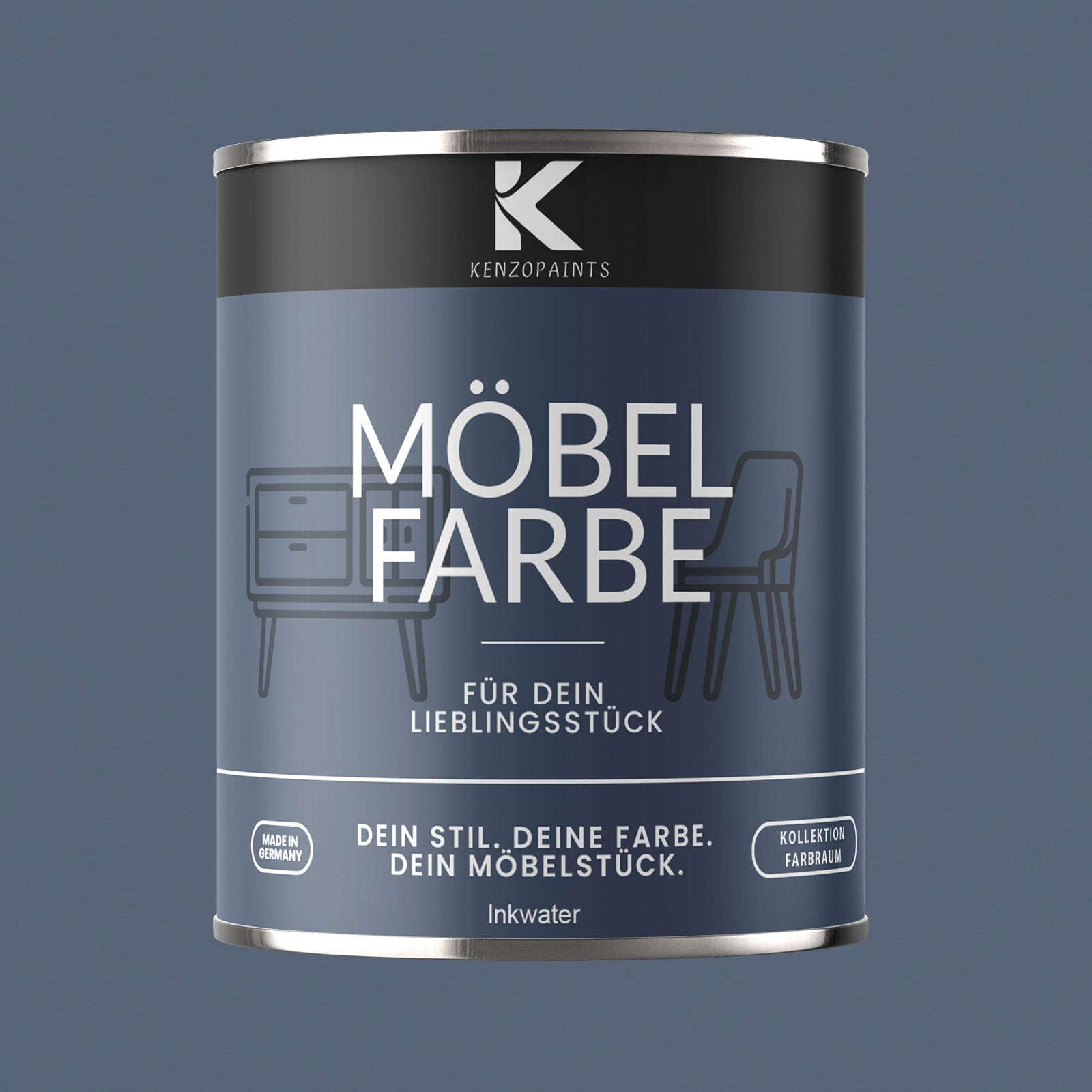 Kenzopaints Möbelfarbe Möbellack Buntlack Farbraum - 750ml - Farbmanufaktur Contura Berkemeier - Farbmanufaktur Contura Berkemeier