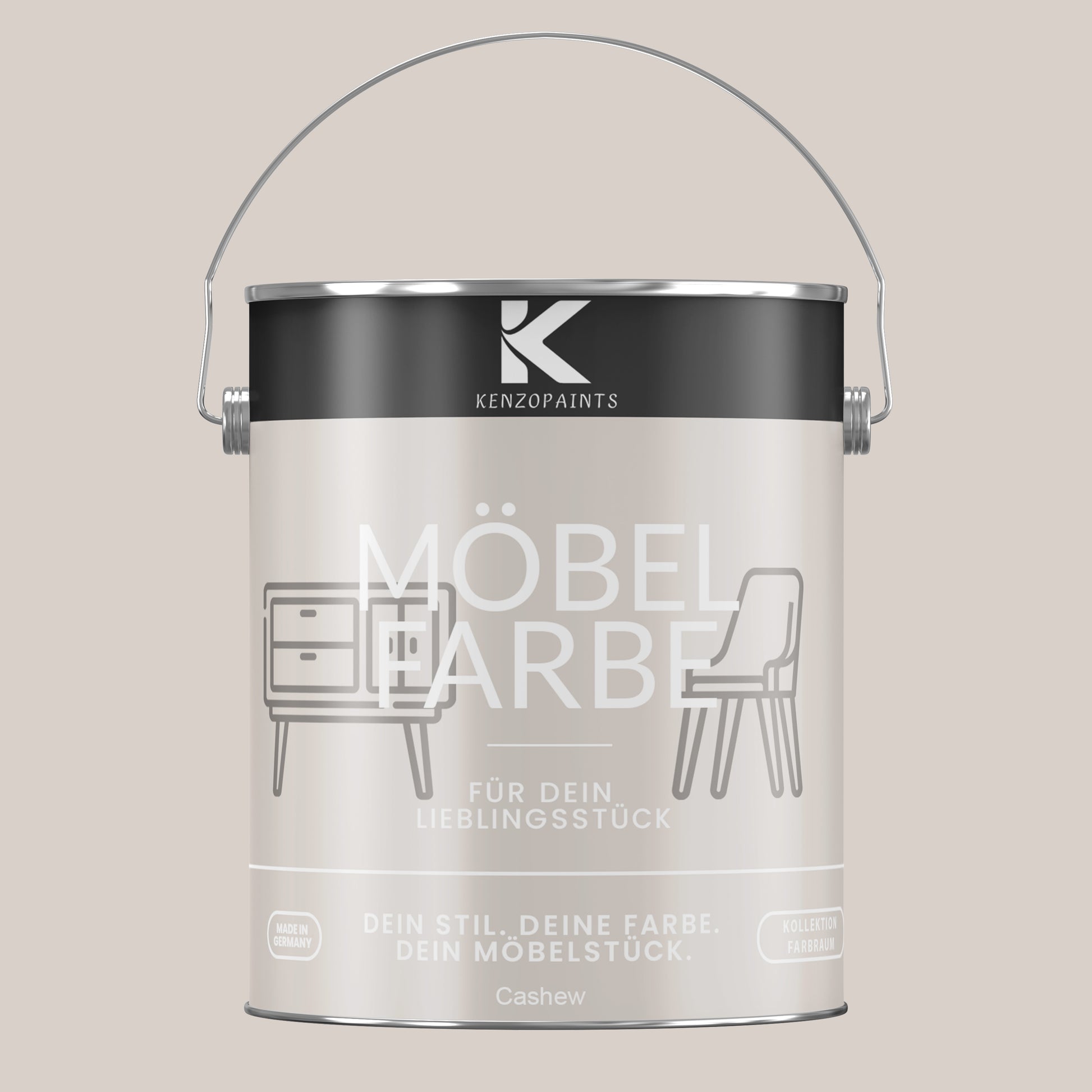 Kenzopaints Möbelfarbe Möbellack Buntlack Farbraum - 2,5Liter - Farbmanufaktur Contura Berkemeier - Farbmanufaktur Contura Berkemeier