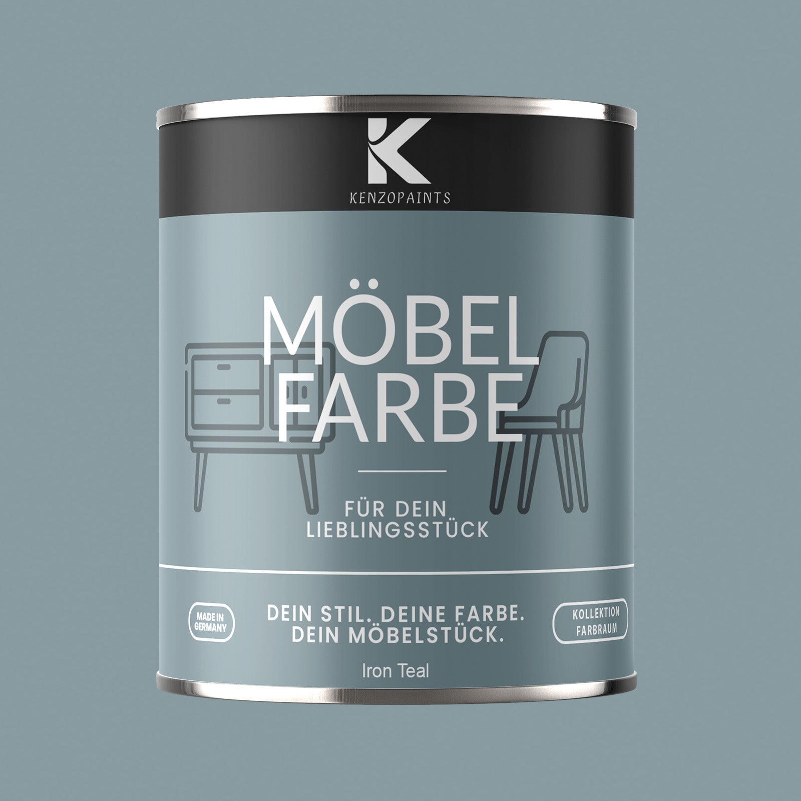 Kenzopaints Möbelfarbe Möbellack Buntlack Farbraum - 750ml - Farbmanufaktur Contura Berkemeier - Farbmanufaktur Contura Berkemeier