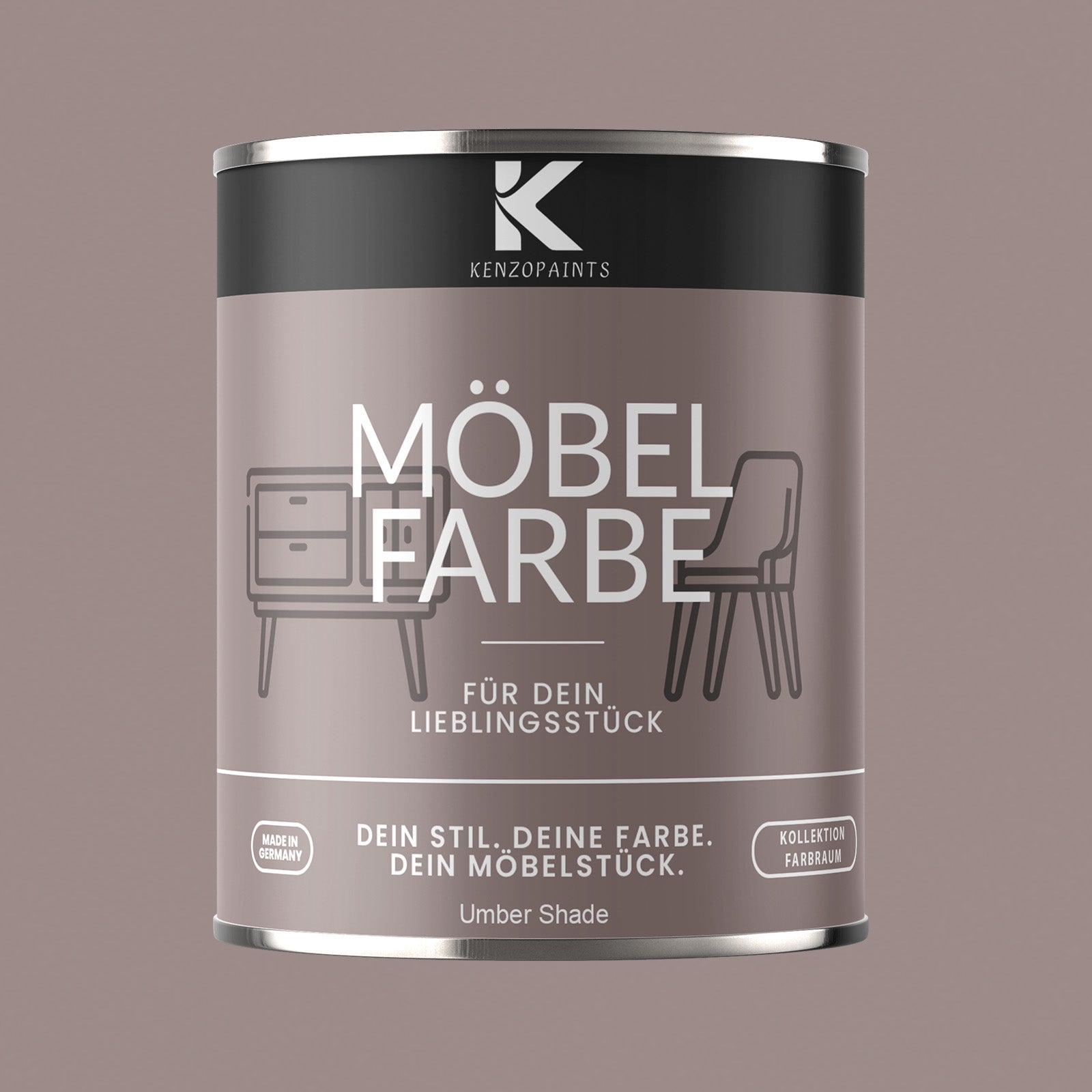 Kenzopaints Möbelfarbe Möbellack Buntlack Farbraum - 750ml - Farbmanufaktur Contura Berkemeier - Farbmanufaktur Contura Berkemeier