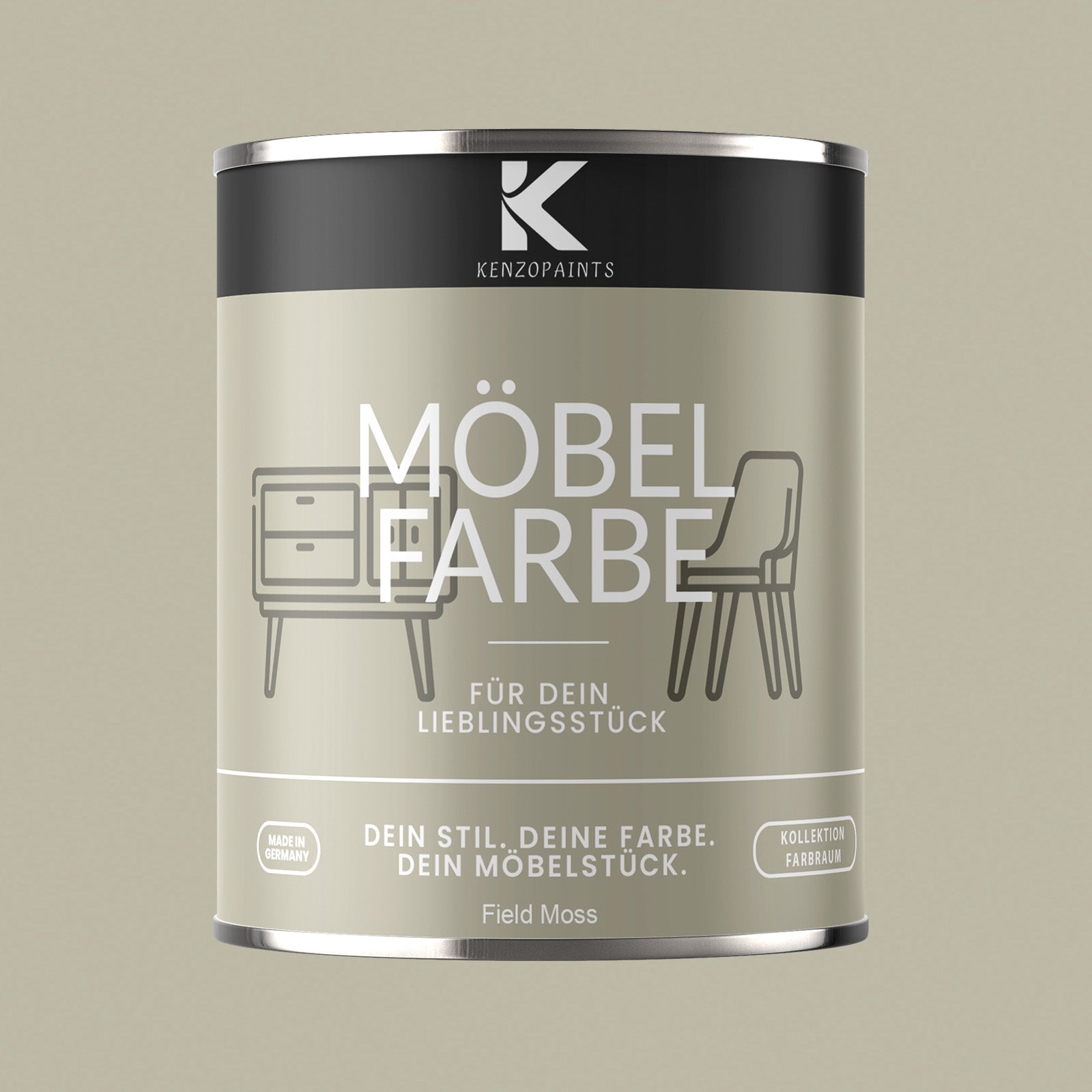 Kenzopaints Möbelfarbe Möbellack Buntlack Farbraum - 750ml - Farbmanufaktur Contura Berkemeier - Farbmanufaktur Contura Berkemeier