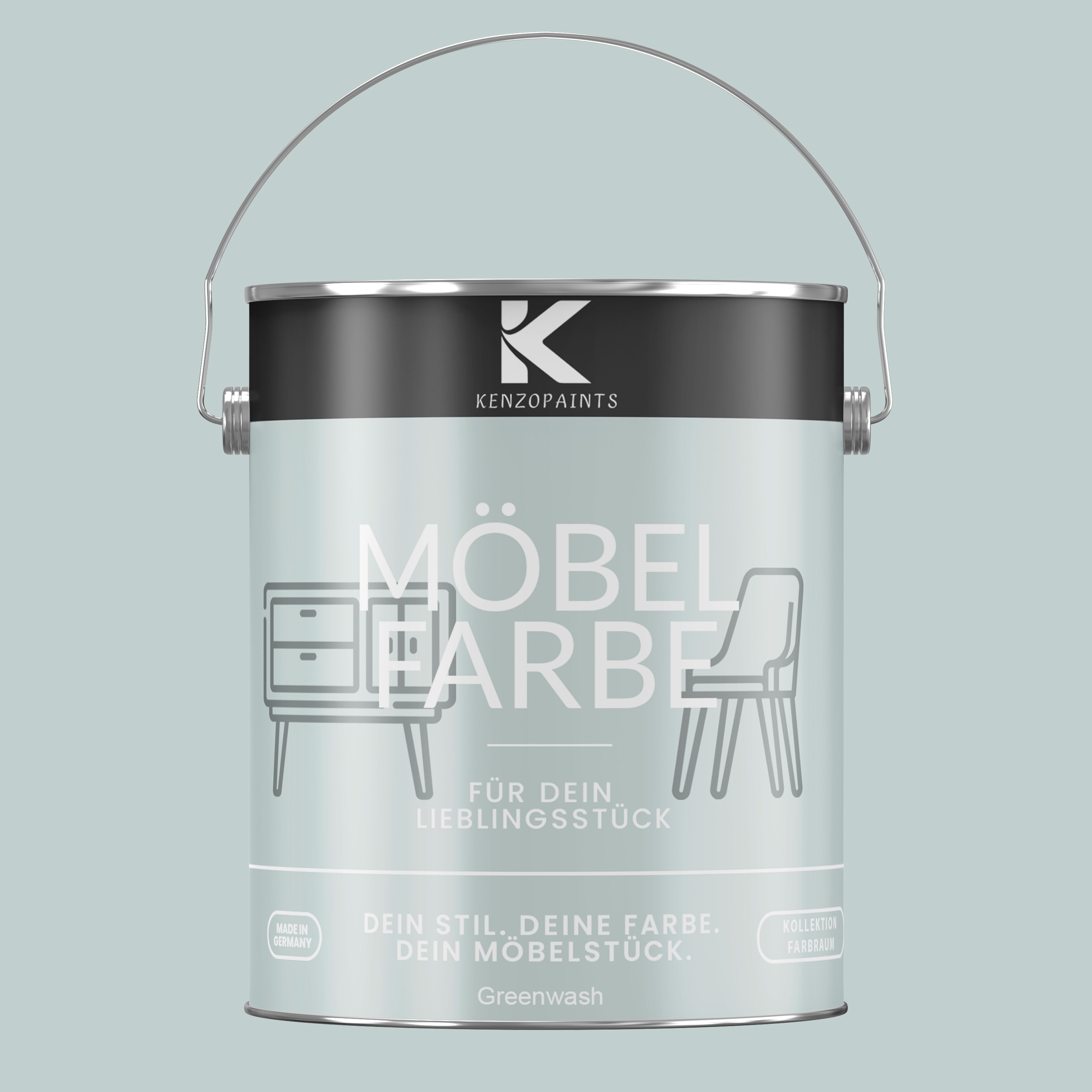 Kenzopaints Möbelfarbe Möbellack Buntlack Farbraum - 2,5Liter - Farbmanufaktur Contura Berkemeier - Farbmanufaktur Contura Berkemeier
