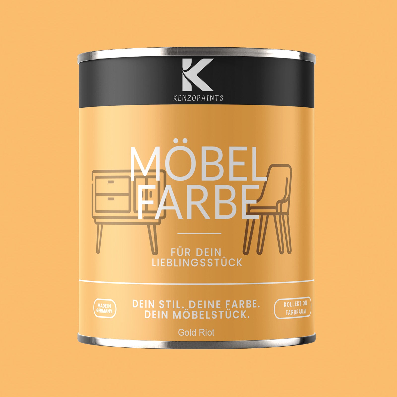 Kenzopaints Möbelfarbe Möbellack Buntlack Farbraum - 750ml - Farbmanufaktur Contura Berkemeier - Farbmanufaktur Contura Berkemeier