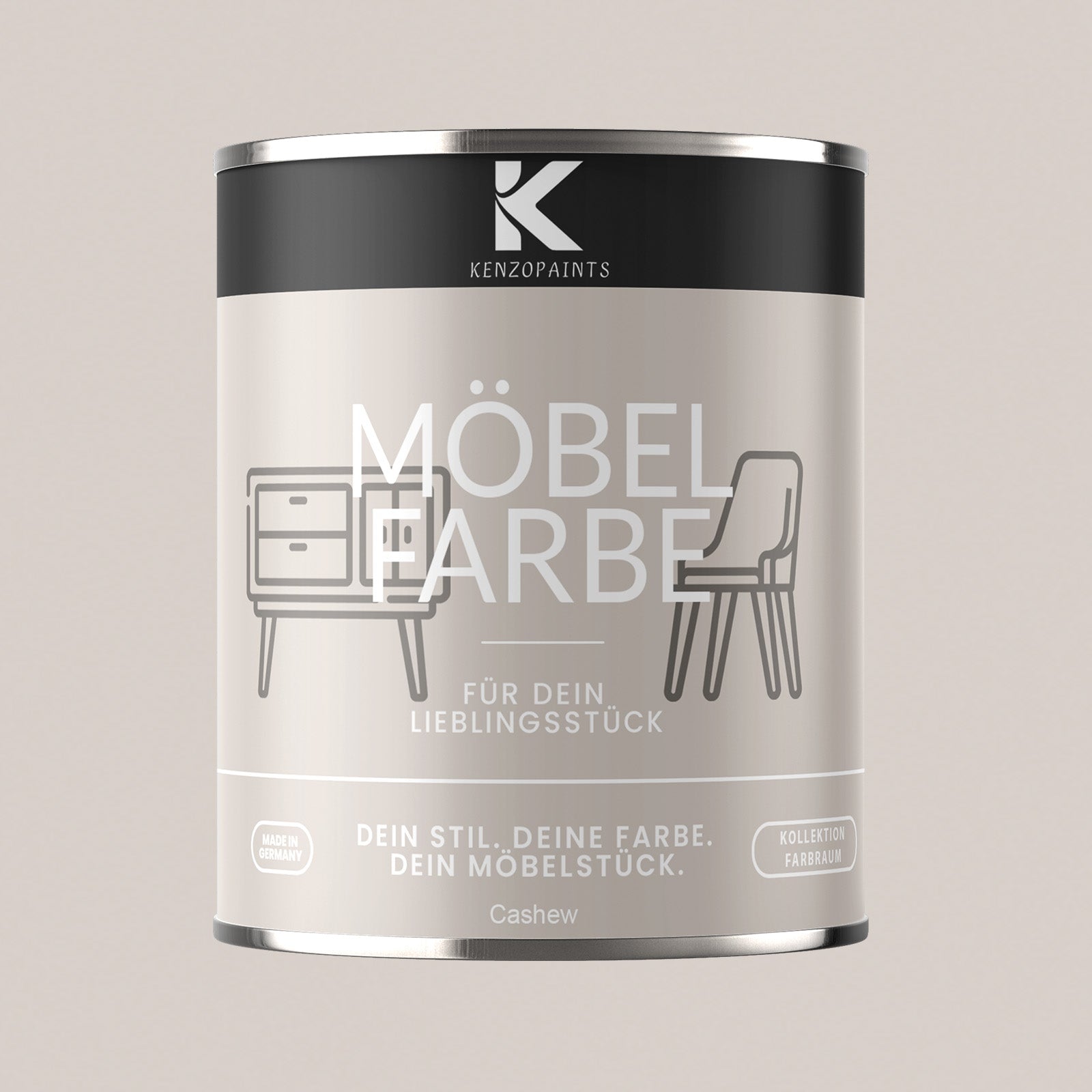 Kenzopaints Möbelfarbe Möbellack Buntlack Farbraum - 750ml - Farbmanufaktur Contura Berkemeier - Farbmanufaktur Contura Berkemeier
