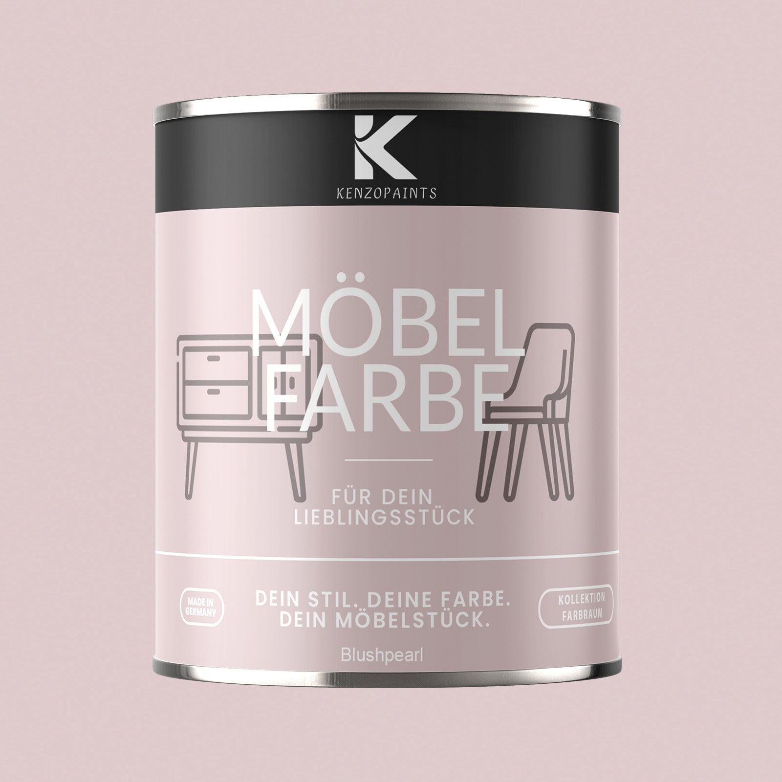 Kenzopaints Möbelfarbe Möbellack Buntlack Farbraum - 750ml - Farbmanufaktur Contura Berkemeier - Farbmanufaktur Contura Berkemeier