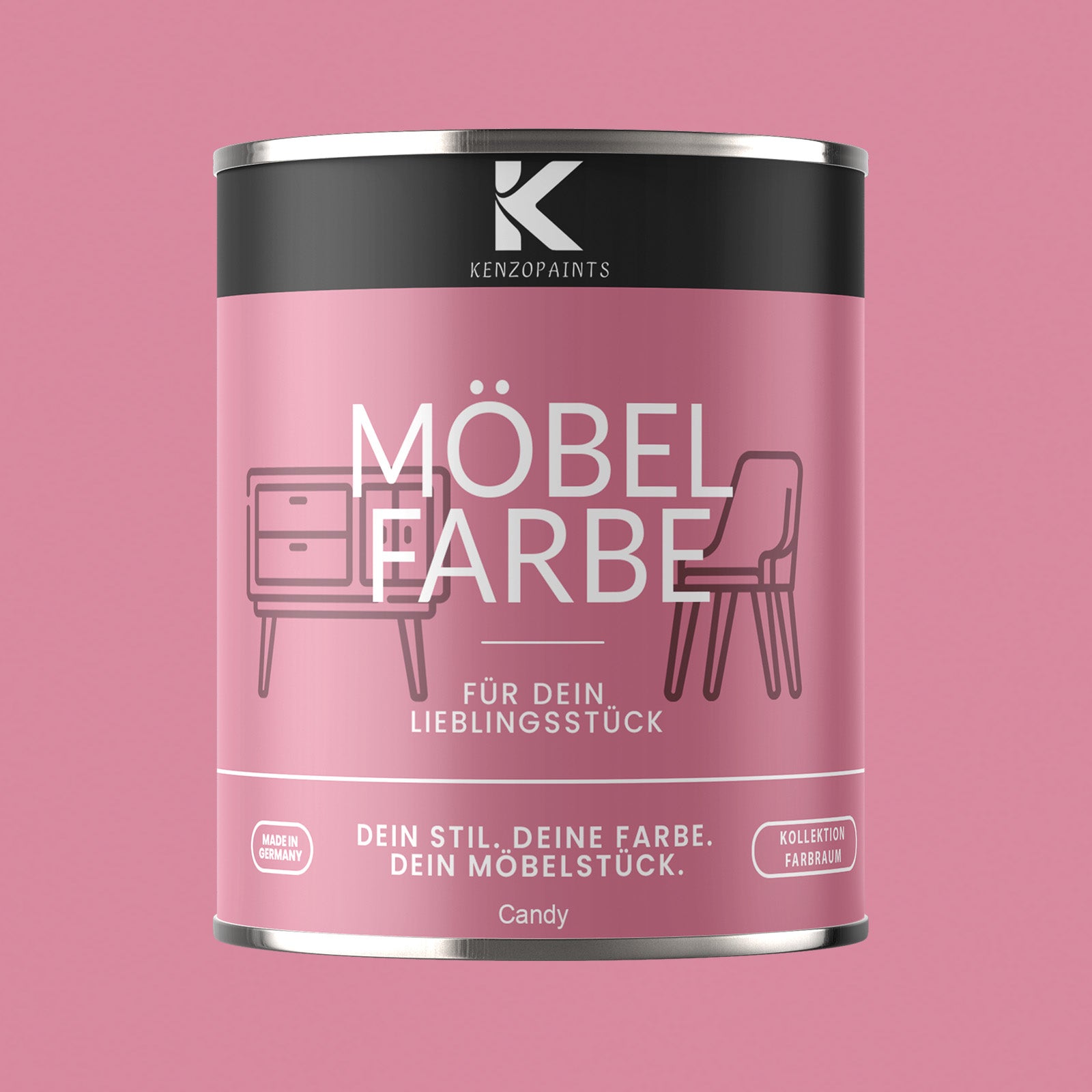 Kenzopaints Möbelfarbe Möbellack Buntlack Farbraum - 750ml - Farbmanufaktur Contura Berkemeier - Farbmanufaktur Contura Berkemeier