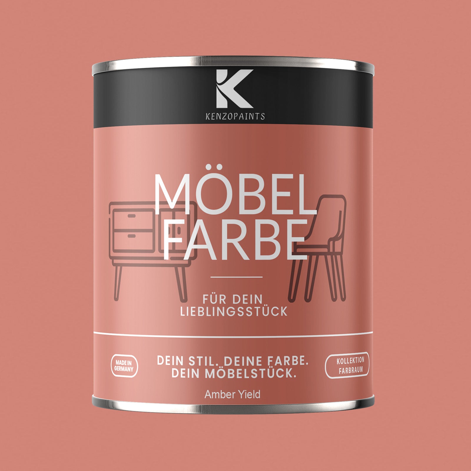 Kenzopaints Möbelfarbe Möbellack Buntlack Farbraum - 750ml - Farbmanufaktur Contura Berkemeier - Farbmanufaktur Contura Berkemeier