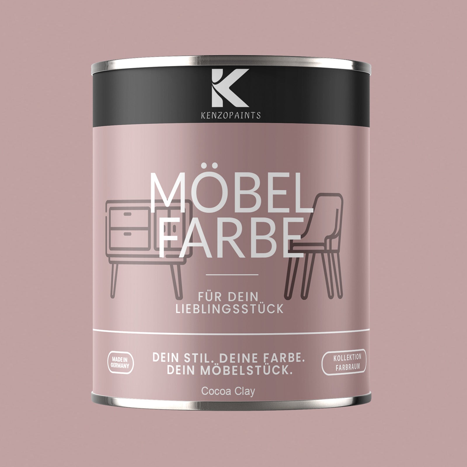 Kenzopaints Möbelfarbe Möbellack Buntlack Farbraum - 750ml - Farbmanufaktur Contura Berkemeier - Farbmanufaktur Contura Berkemeier